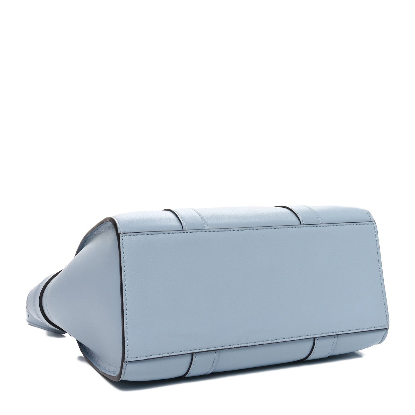 Mulberry Micro Classic Grain Mini Zipped Bayswater Poplin Blue