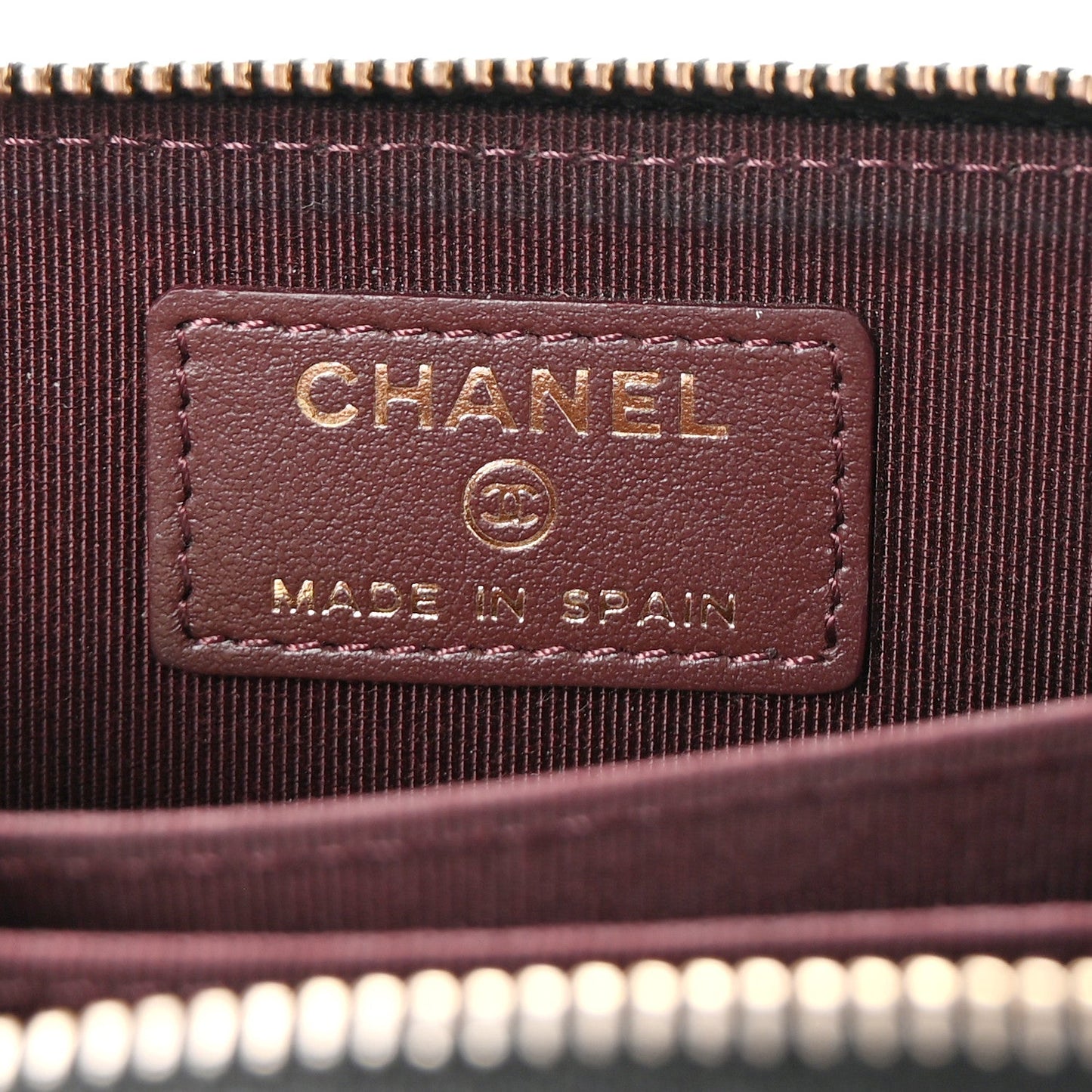 Chanel Caviar Quilted Zip Coin Purse Black