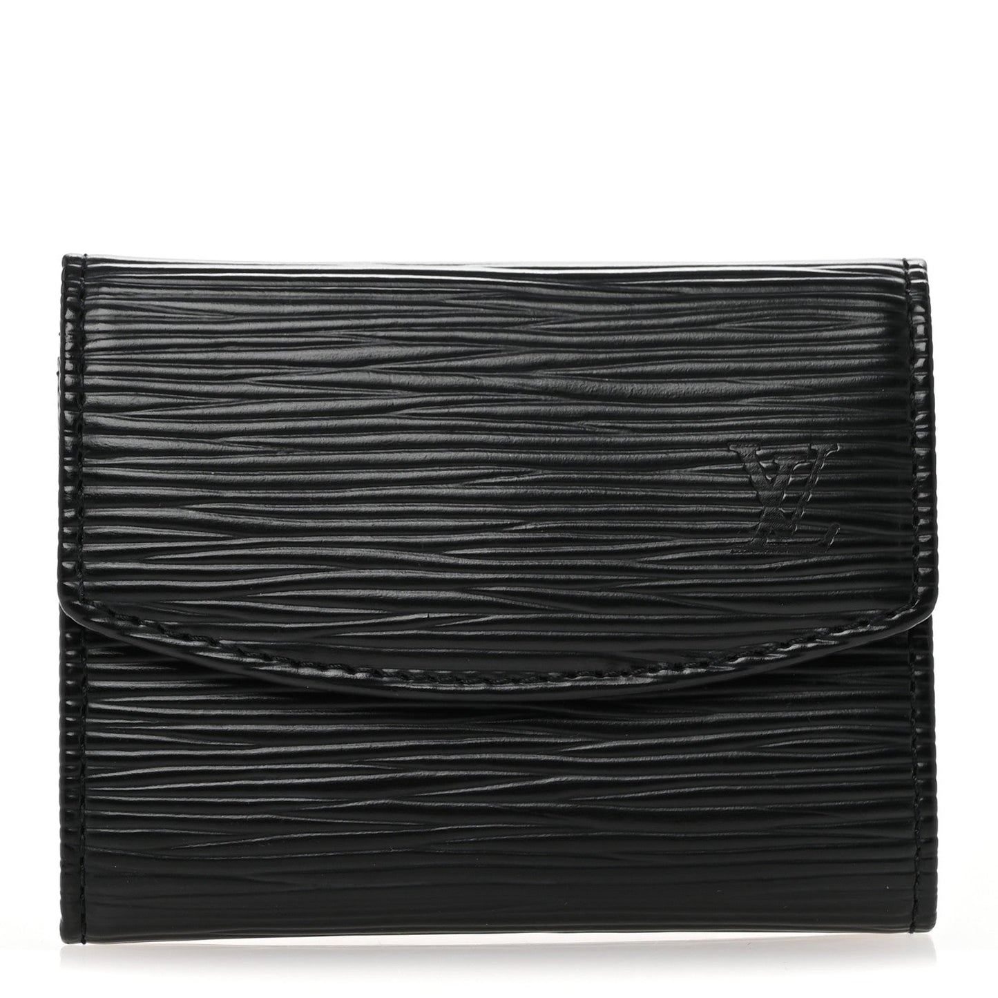 Louis Vuitton Epi Porte-Monnaie Simple Coin Purse Black