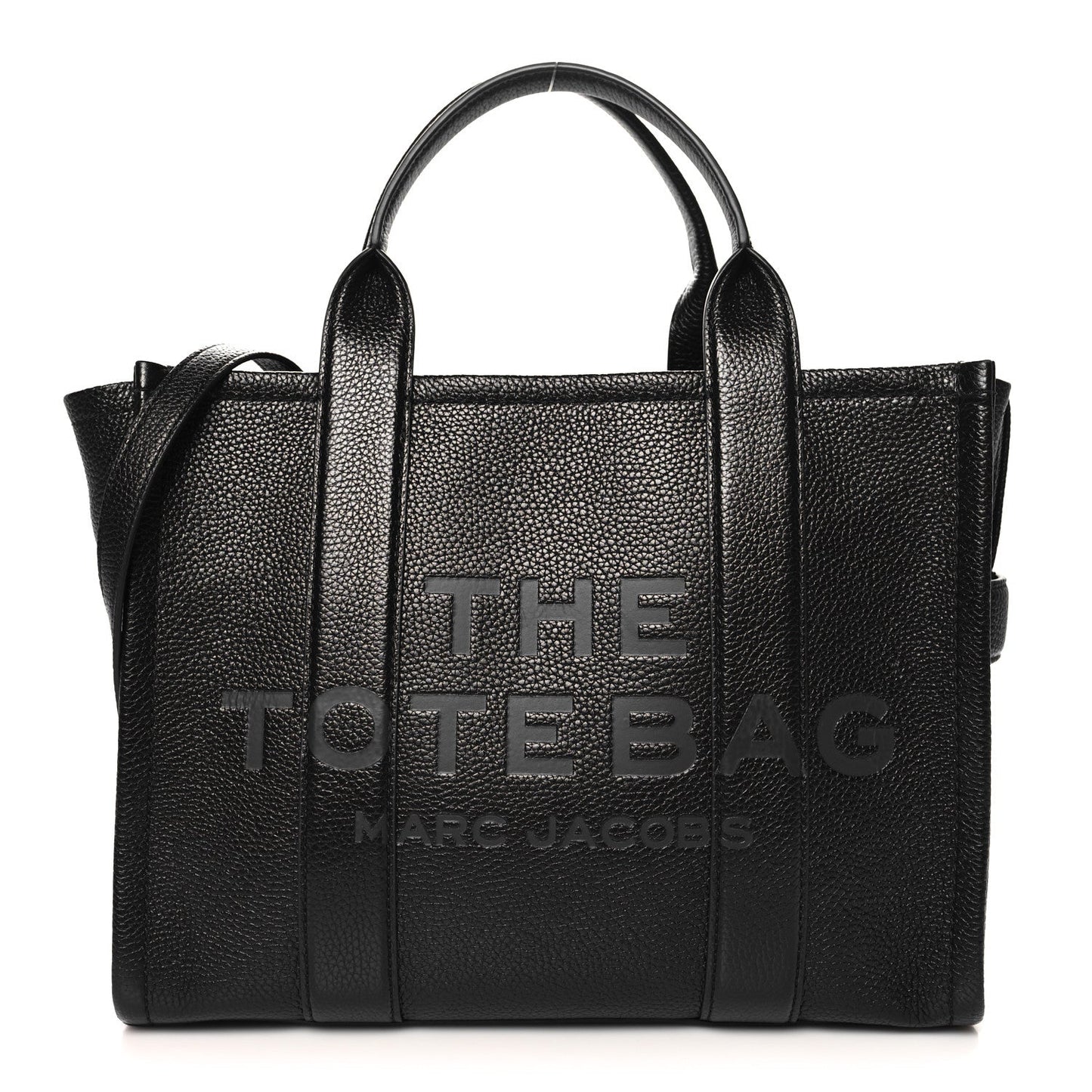 Marc Jacobs Grained Calfskin Medium The Tote Bag Black
