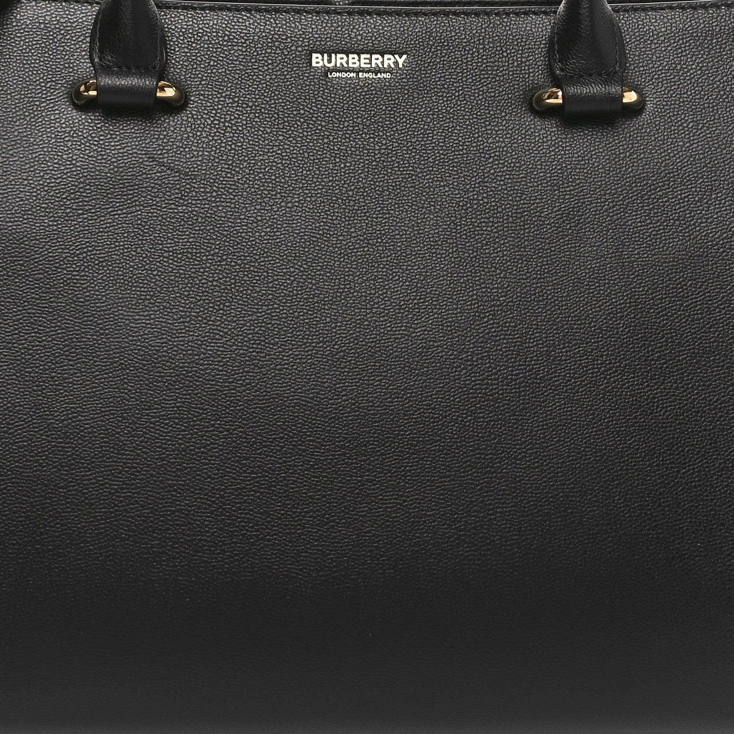 Burberry Calfskin Mega Check Small Banwell Tote Black