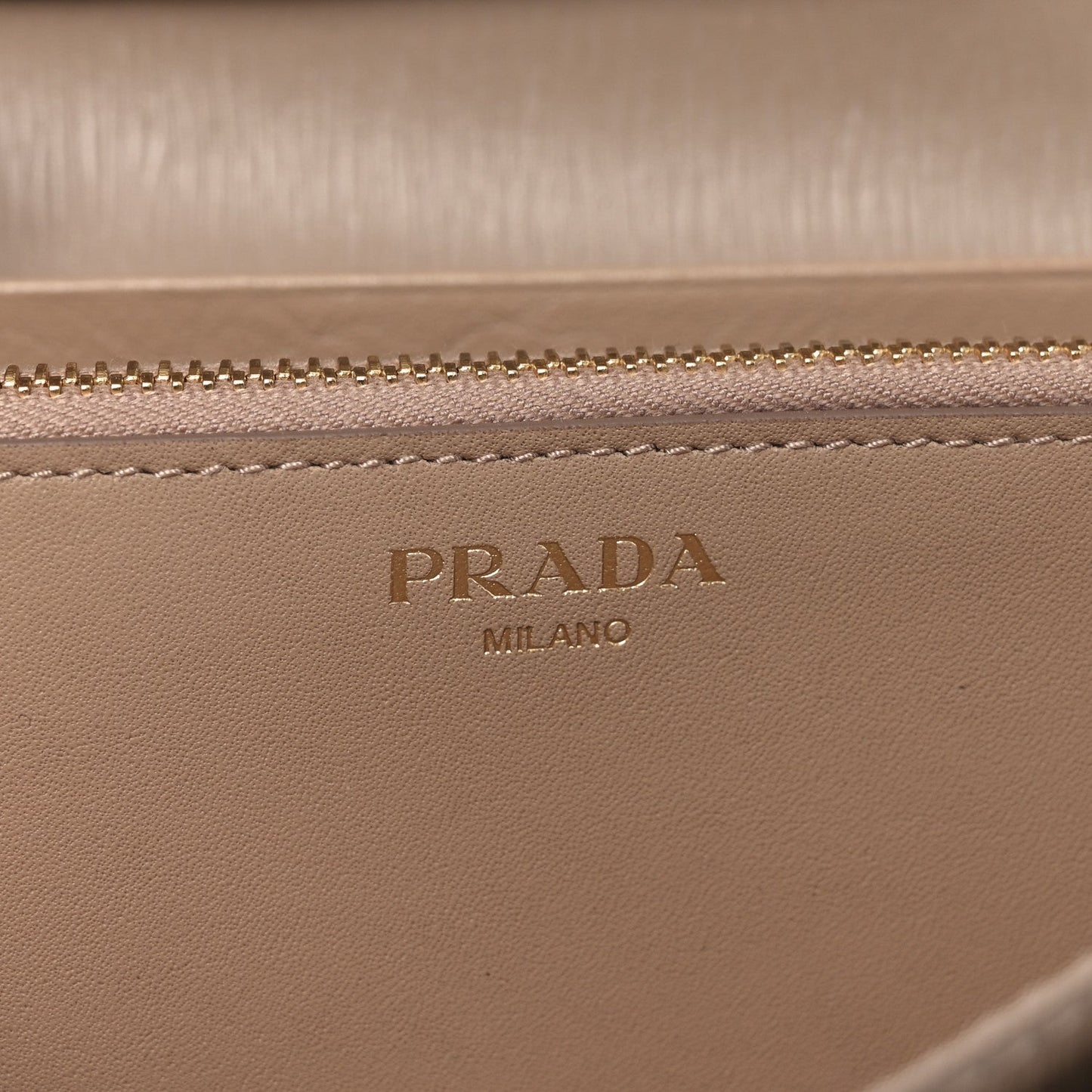 Prada Vitello Move Continental Flap Travel Wallet Cammeo