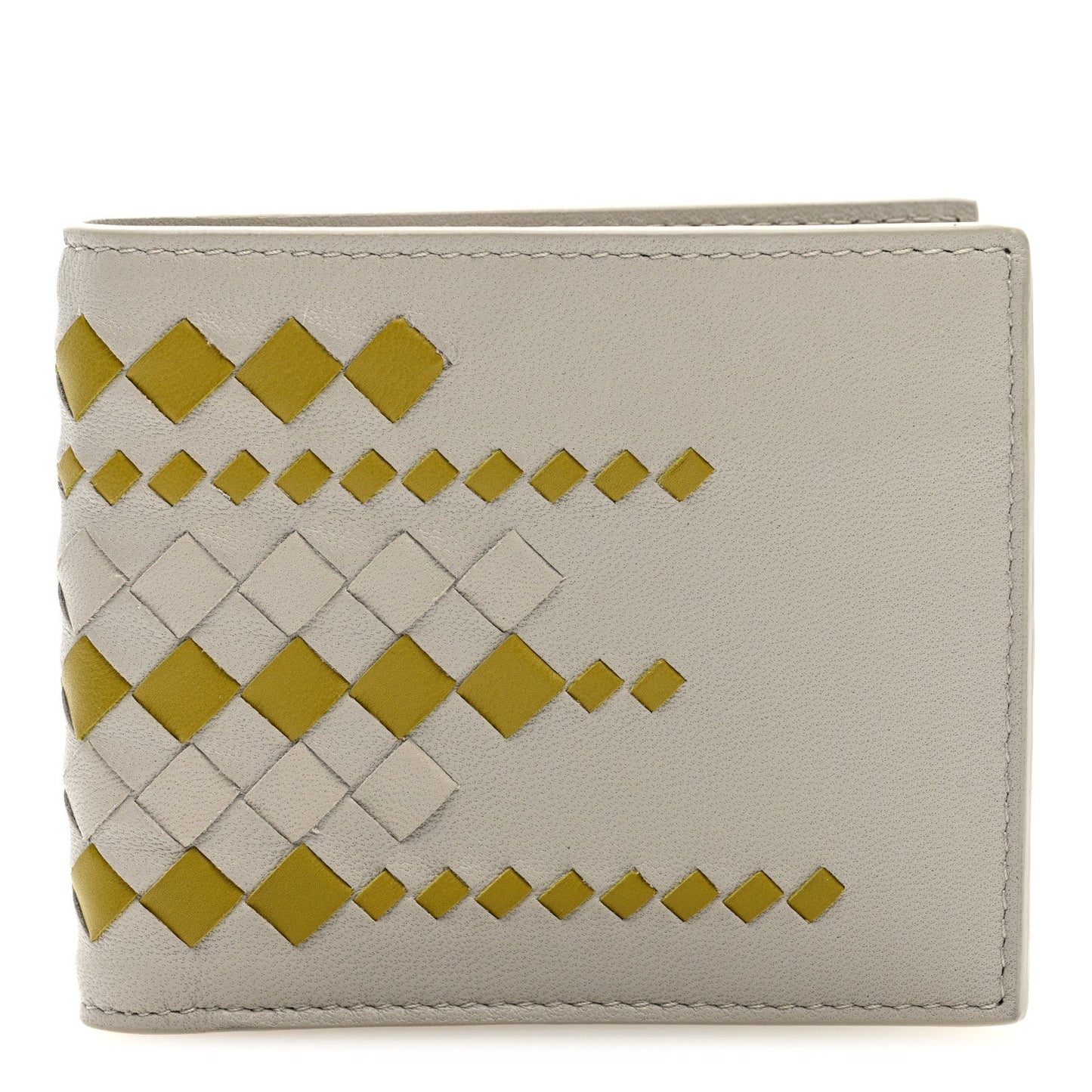 Bottega Veneta Nappa Intrecciato Bi-Fold Wallet Cement
