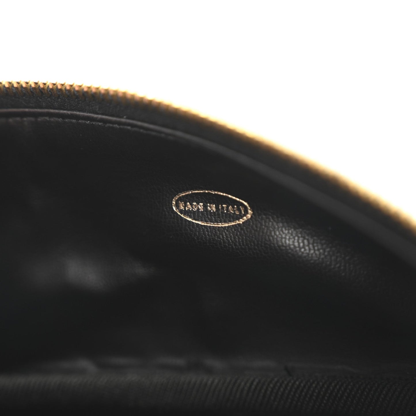Chanel Lambskin Vanity Cosmetic Case Black