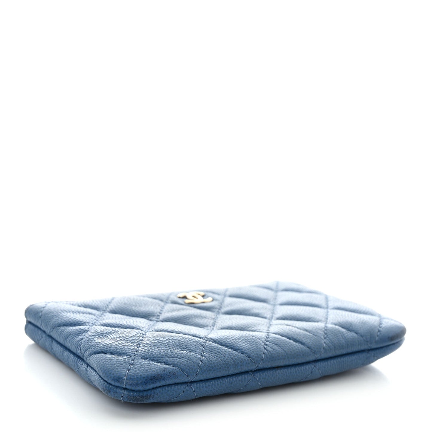 Chanel Caviar Quilted Small Pouch Blue