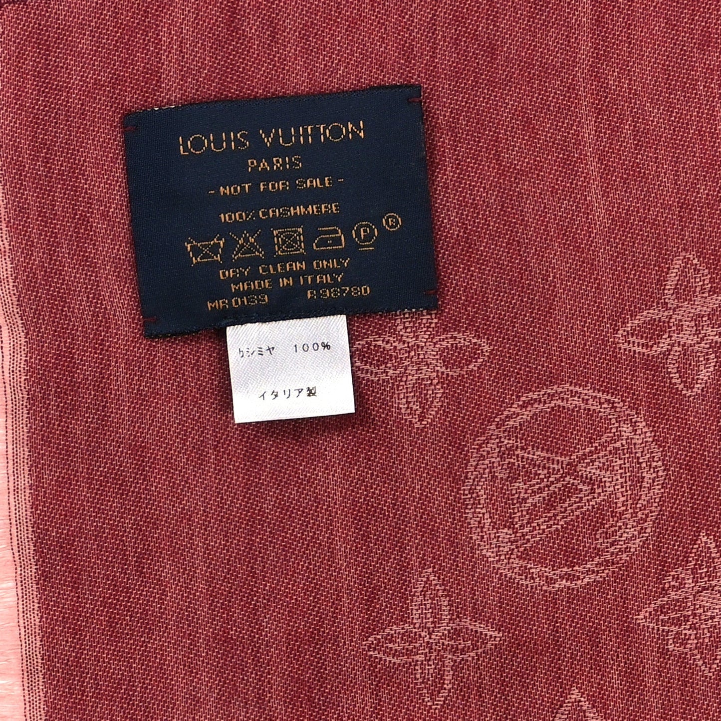 Louis Vuitton Cashmere Silk Monogram Shawl Fuchsia