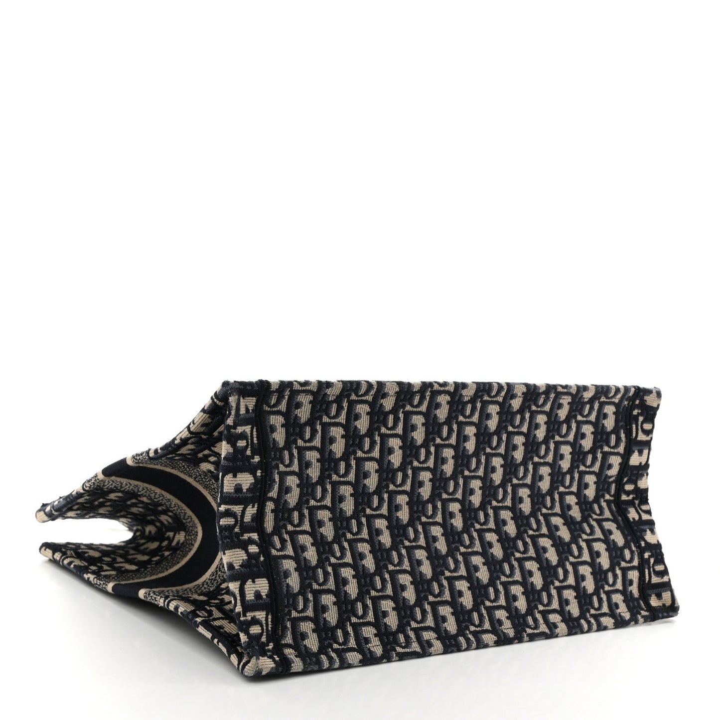 Christian Dior Oblique Medium Book Tote Blue Multicolor