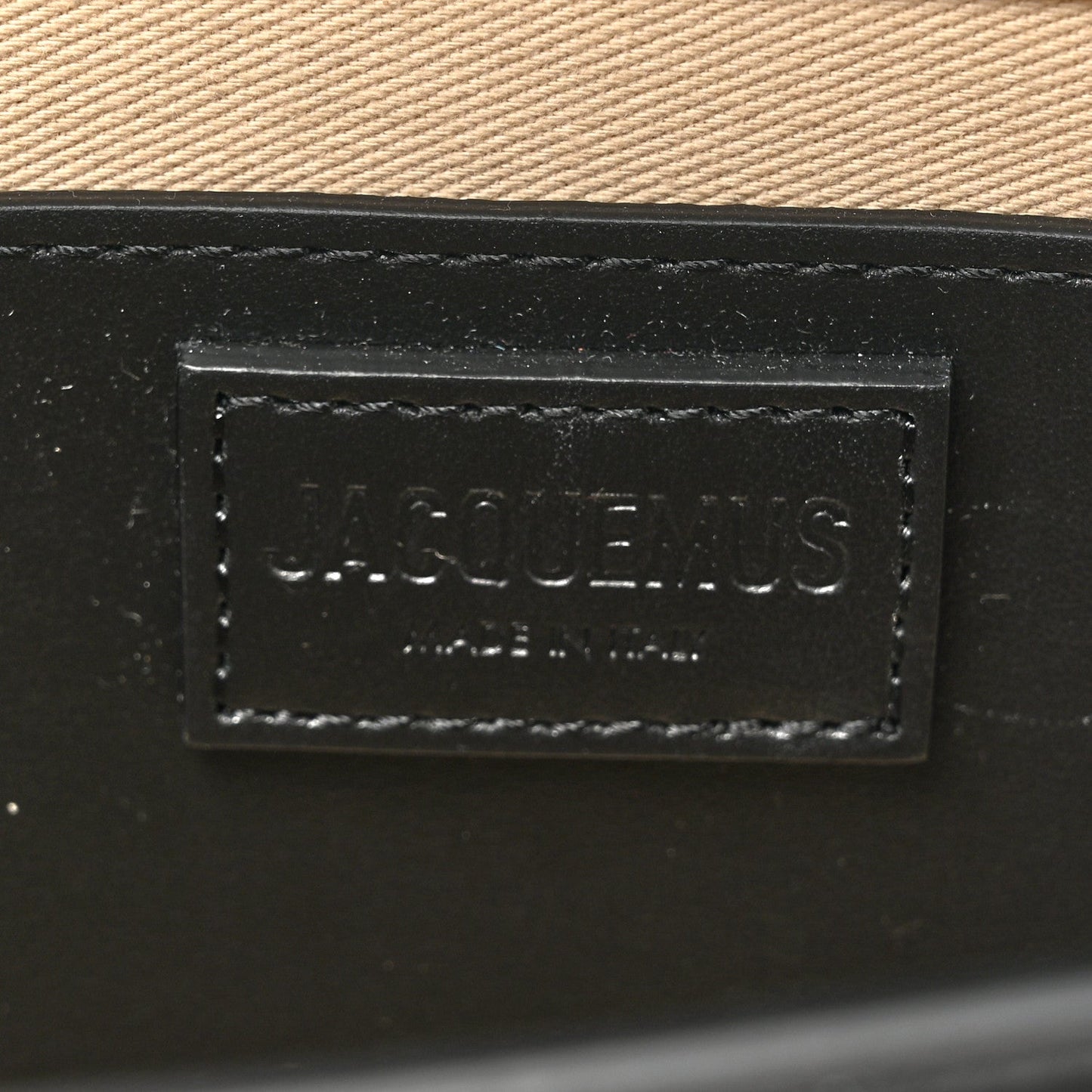 Jacquemus Smooth Calfskin Le Grand Bambino Long Black
