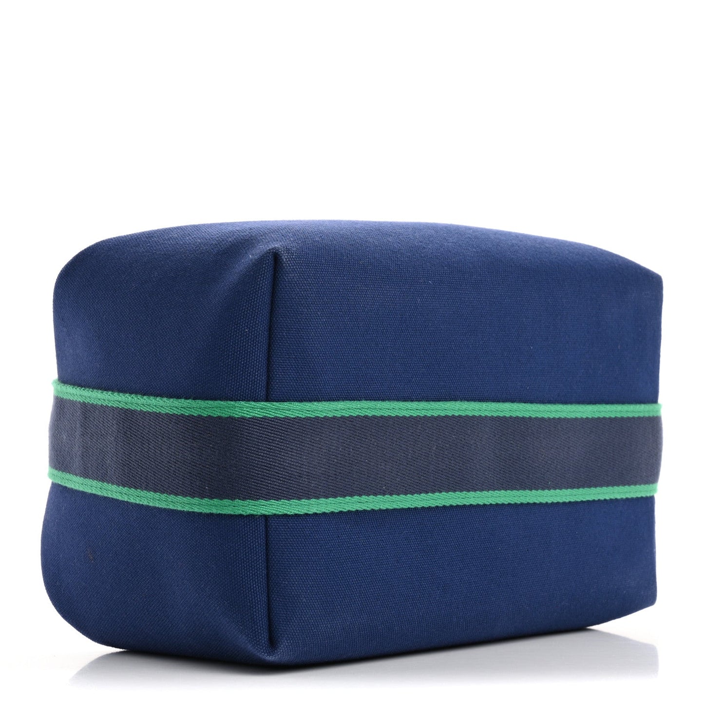 Hermes Canvas Large Bride-A-Brac Pouch Marine
