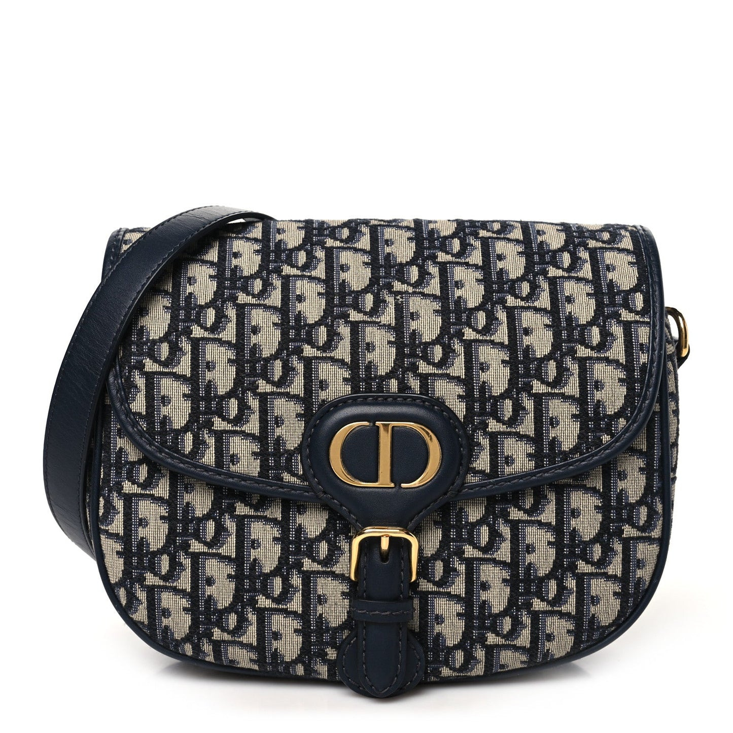 Christian Dior Oblique Medium Bobby Flap Blue