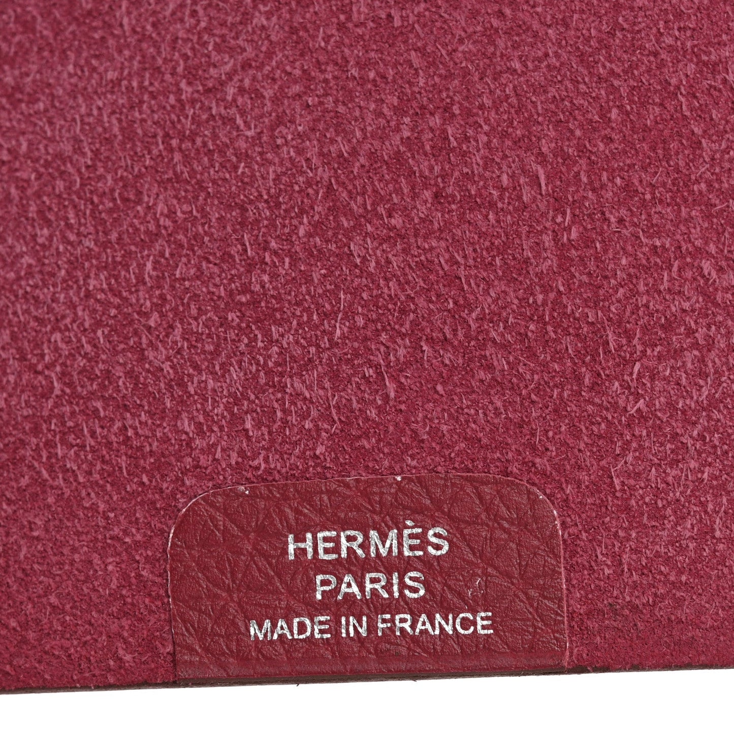 Hermes Togo Ulysse MM Notebook Cover Rouge Grenat