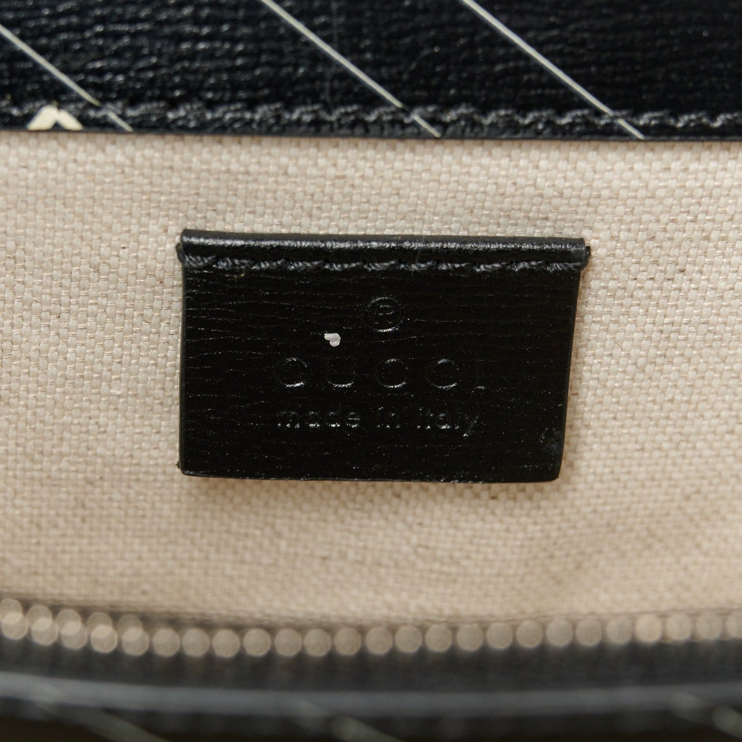 Gucci X Calfskin Logo Print Small Dionysus Shoulder Bag Black