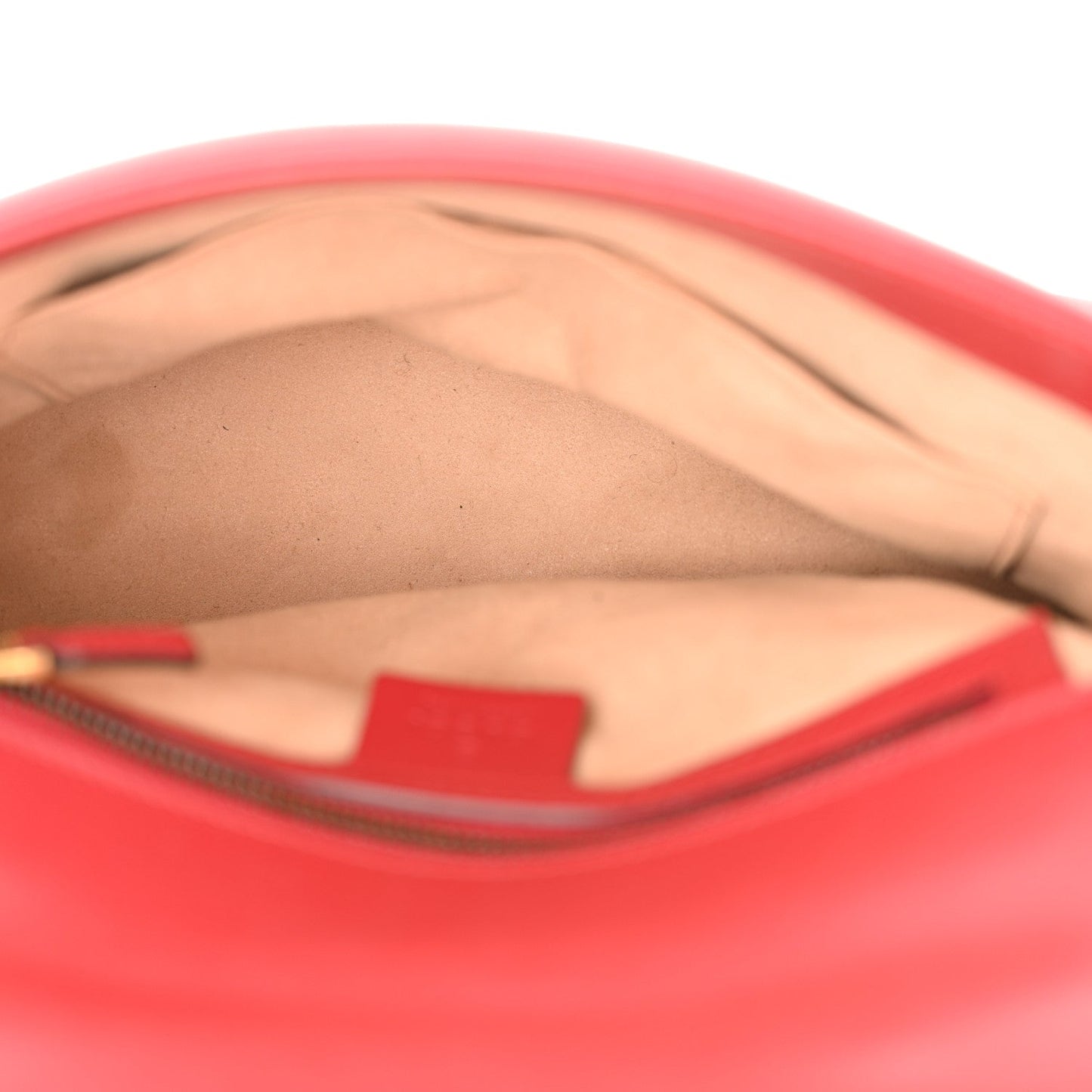 Gucci Calfskin Matelasse Small GG Marmont Top Handle Shoulder Bag Hibiscus Red