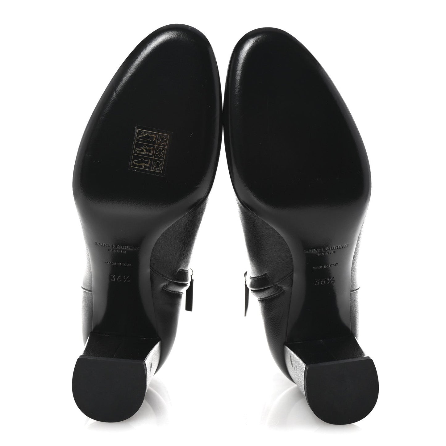 Saint Laurent Nappa Vendome Loulou Ankle Zip Boot 36.5 Black