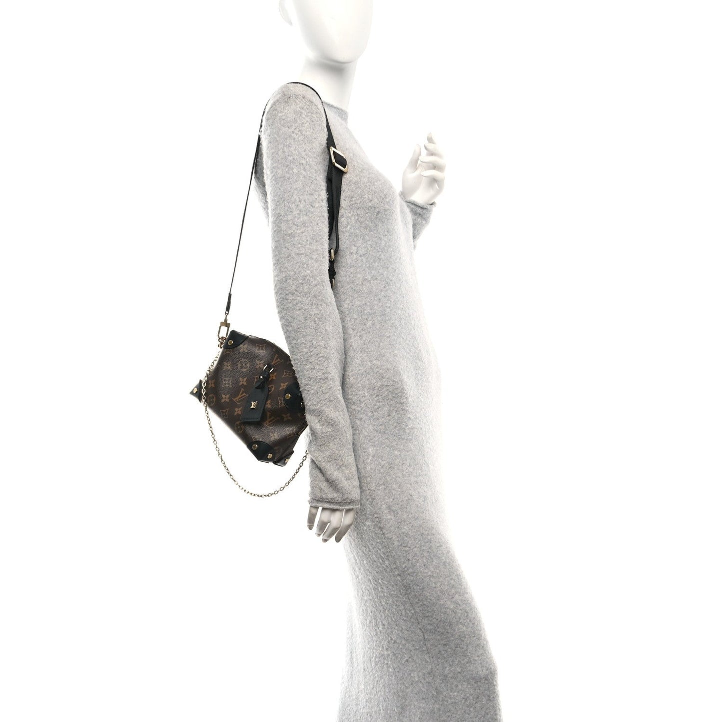 Louis Vuitton Monogram Petite Malle Souple Black