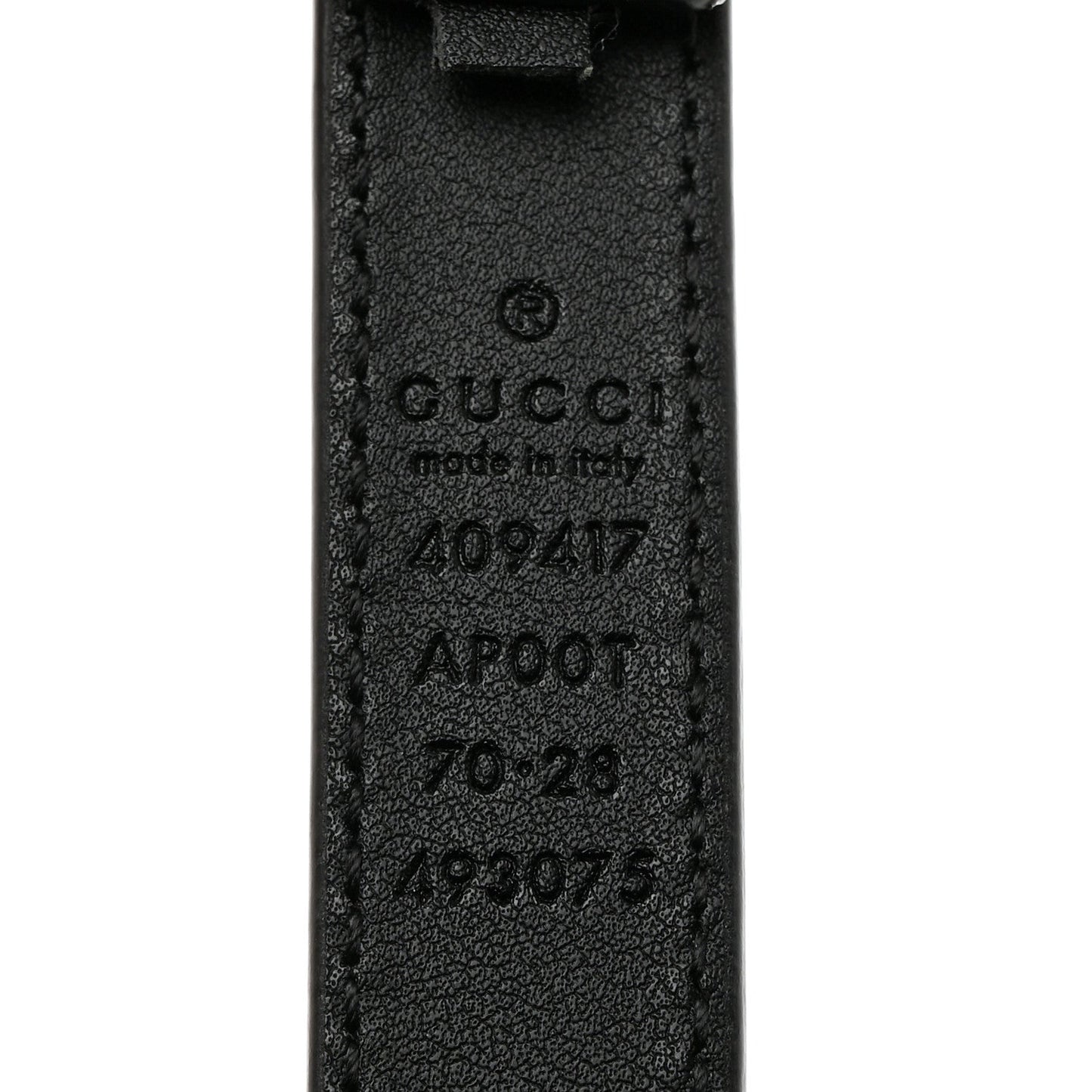 Gucci Calfskin Double G 20mm Belt 70 28 Black