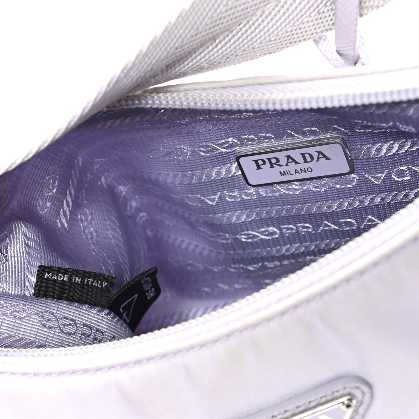 Prada Tessuto Nylon Mini Re-Edition 2000 Bag Fiordaliso