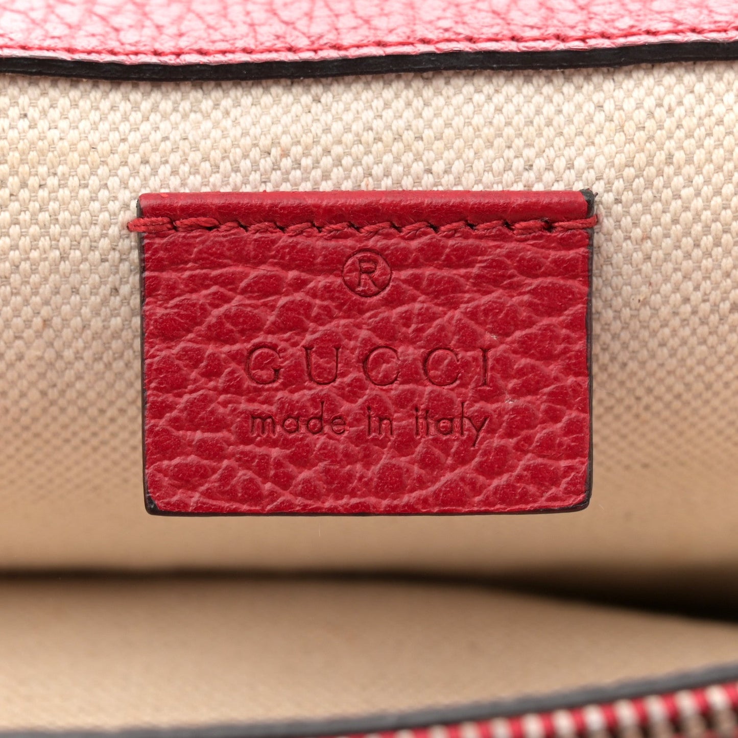 Gucci Dollar Calfskin Swarovski Crystal Small Dionysus Shoulder Bag Hibiscus Red