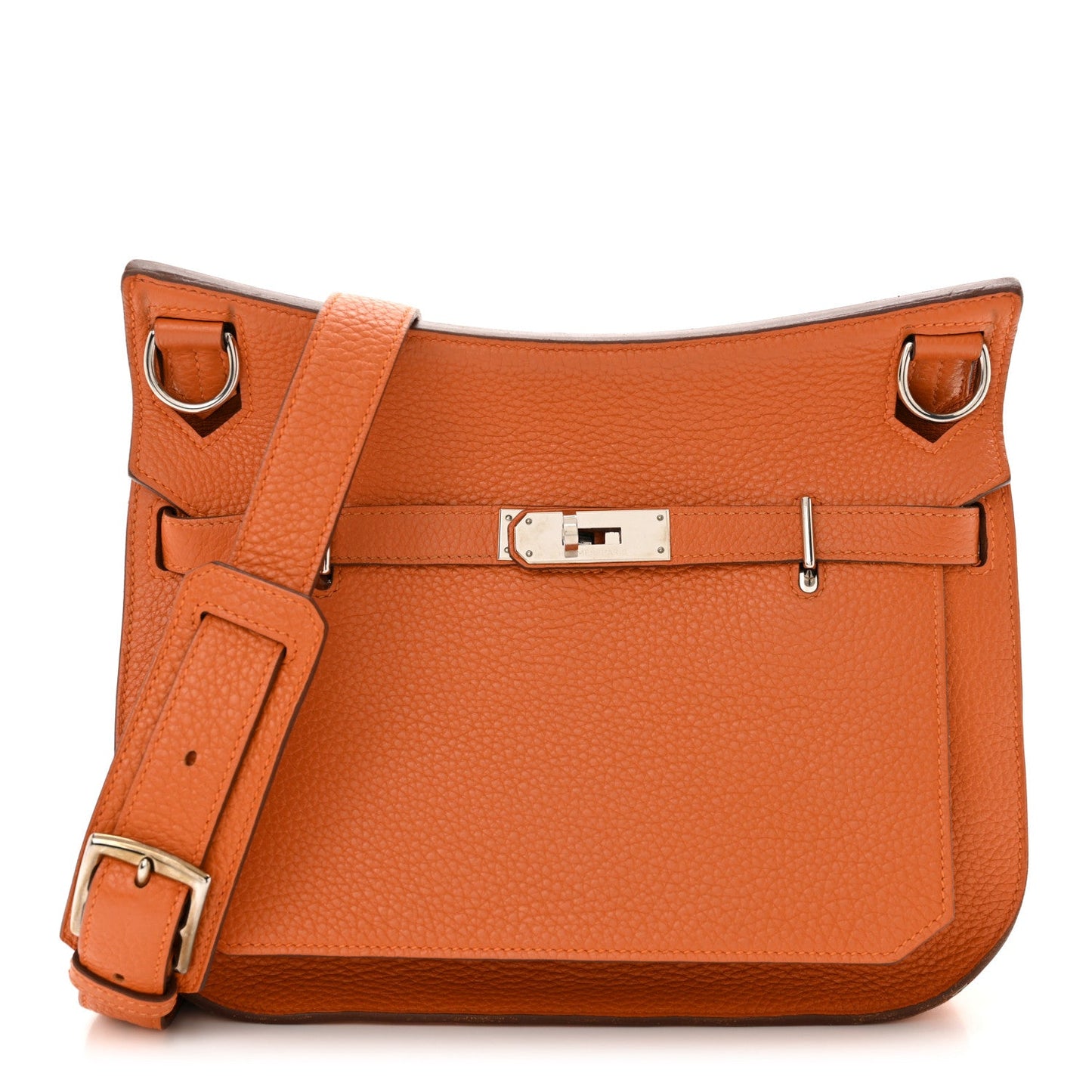 Hermes Taurillon Clemence Jypsiere 28 Orange