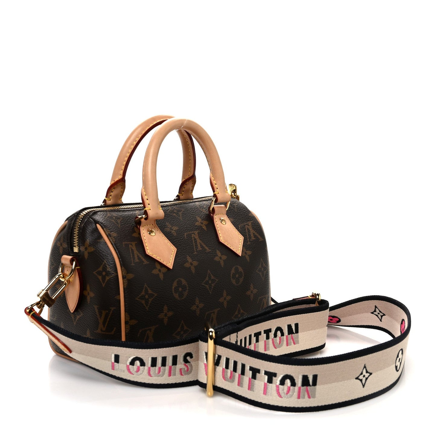 Louis Vuitton Monogram Speedy Bandouliere 20 Black