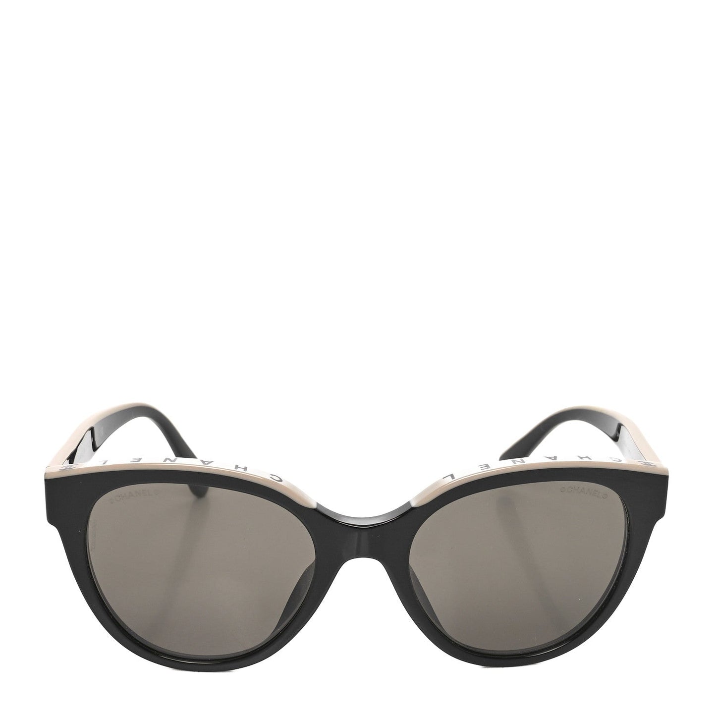Chanel Acetate CC Butterfly Sunglasses 5414-A Black Beige