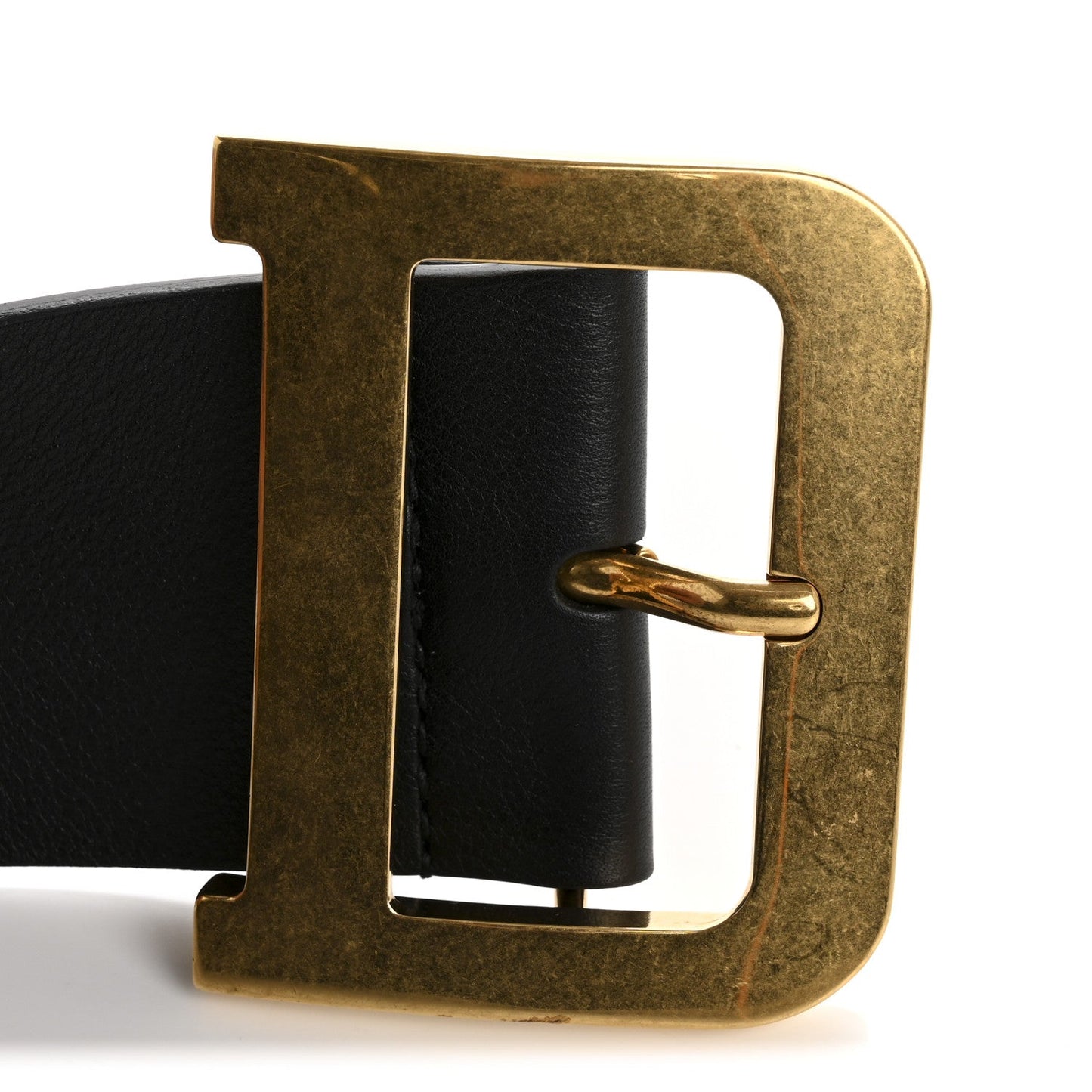 Christian Dior Calfskin Diorquake Belt 80 32 Black