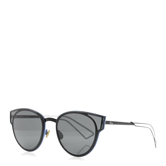 Christian Dior Sculpt Cat Eye Sunglasses Black Blue
