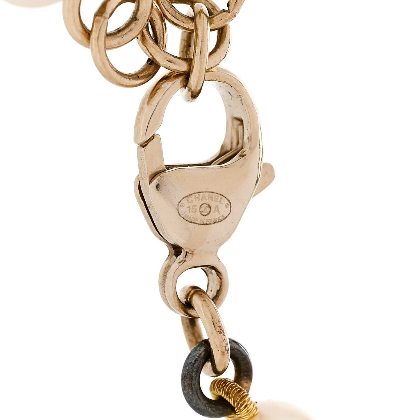 Chanel Pearl Crystal Star CC Bracelet Gold