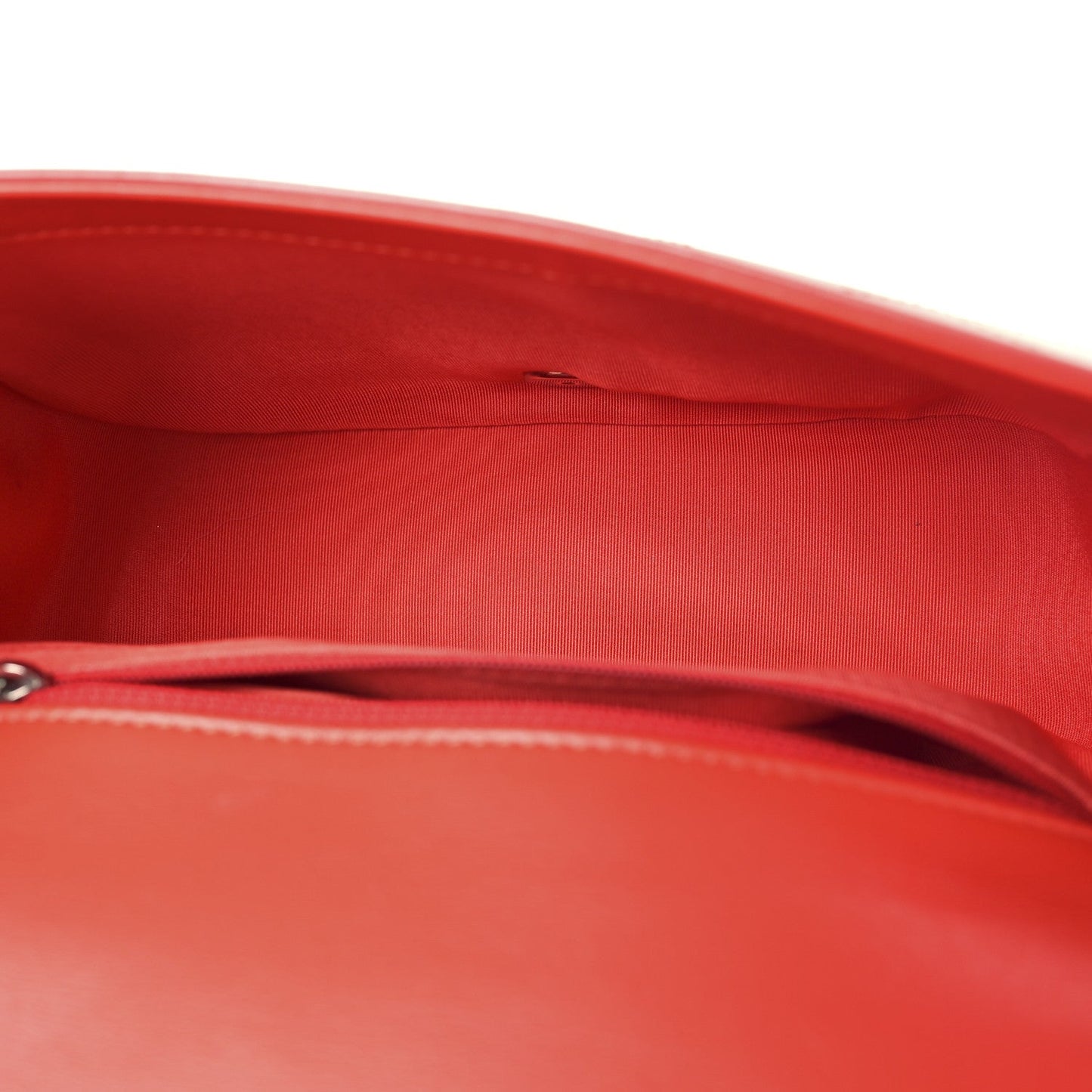 Chanel Calfskin Stitched Small Ring My Bag Flap Crossbody Red