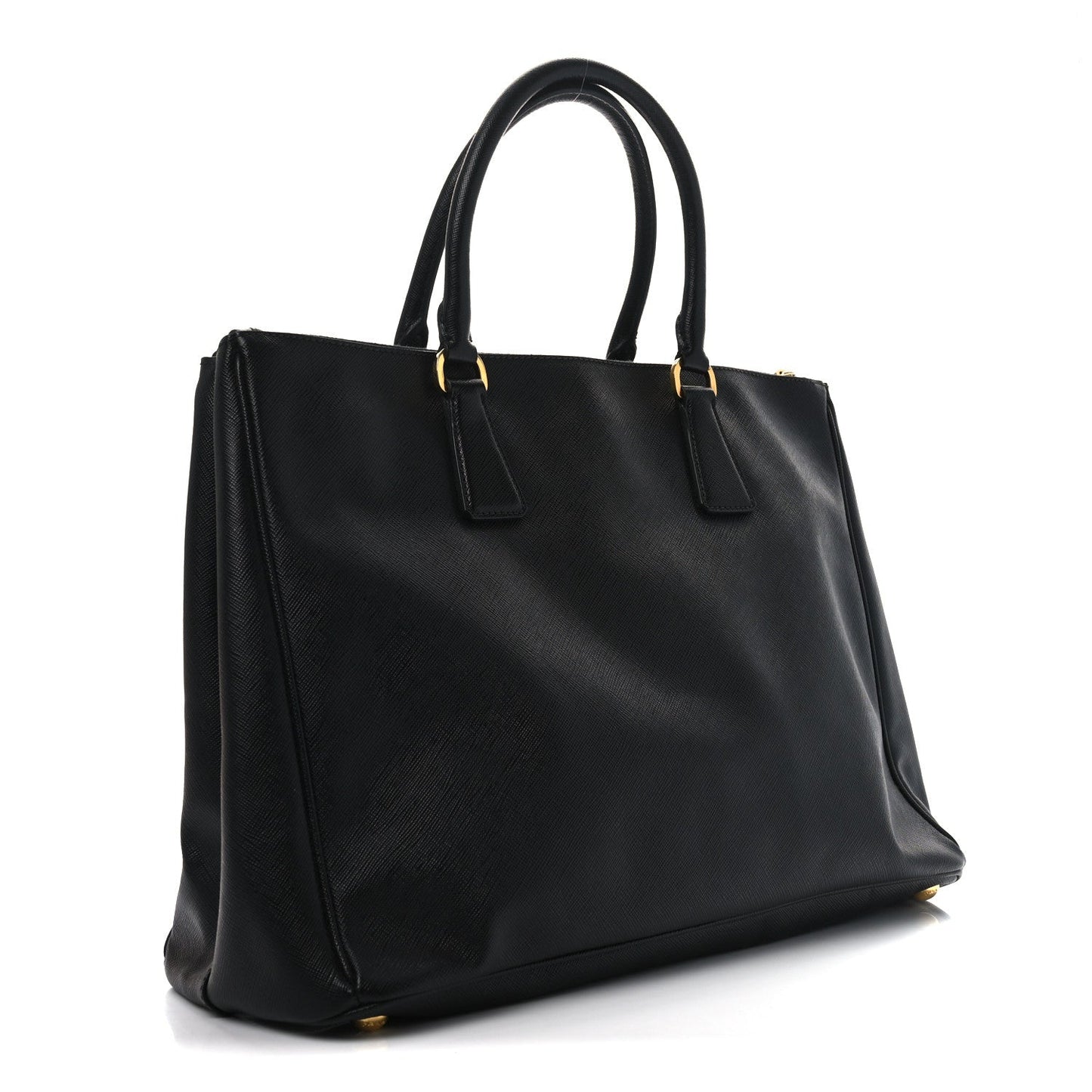 Prada Saffiano Lux Large Galleria Double Zip Tote Black