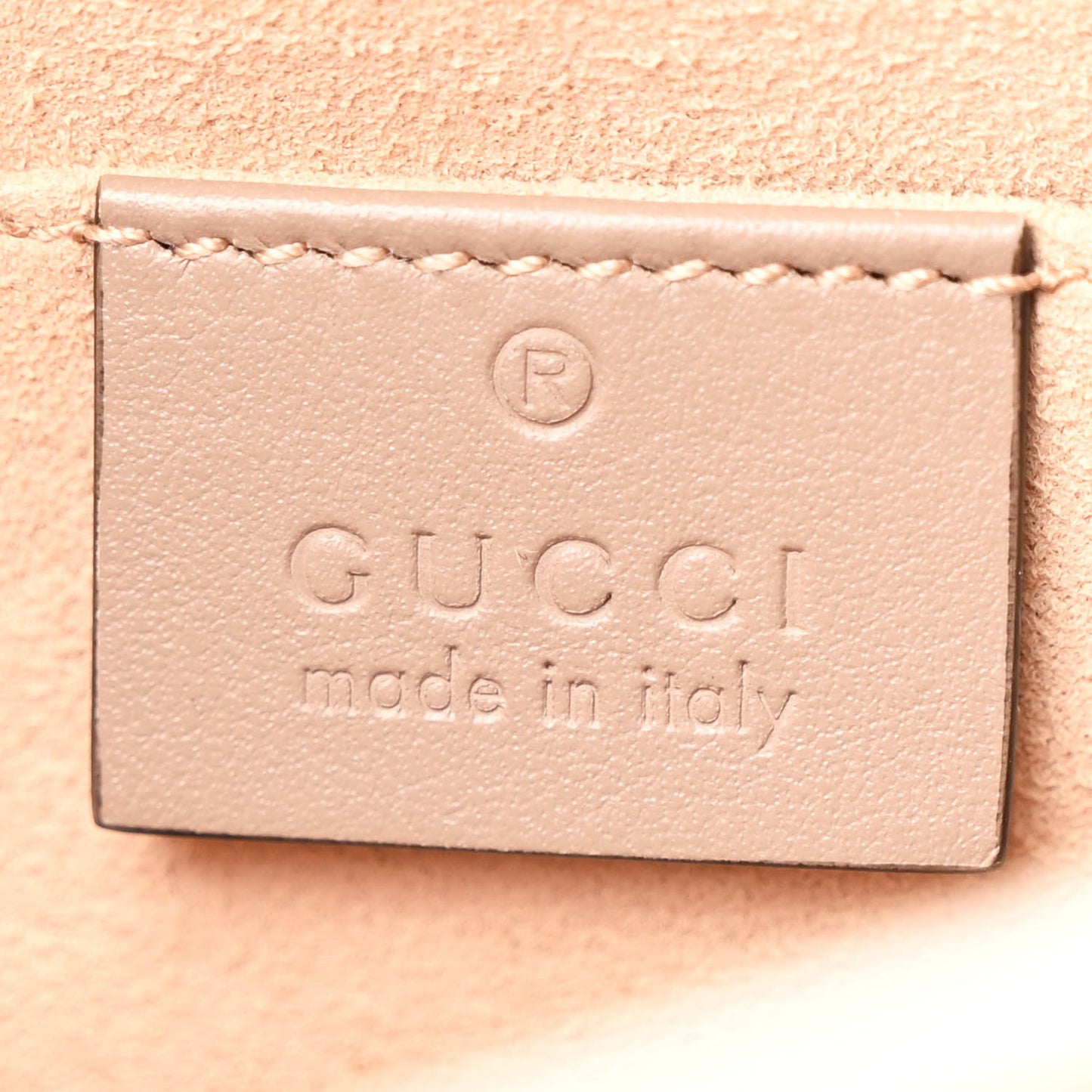 Gucci Calfskin Matelasse Small GG Marmont Chain Shoulder Bag Porcelain Rose