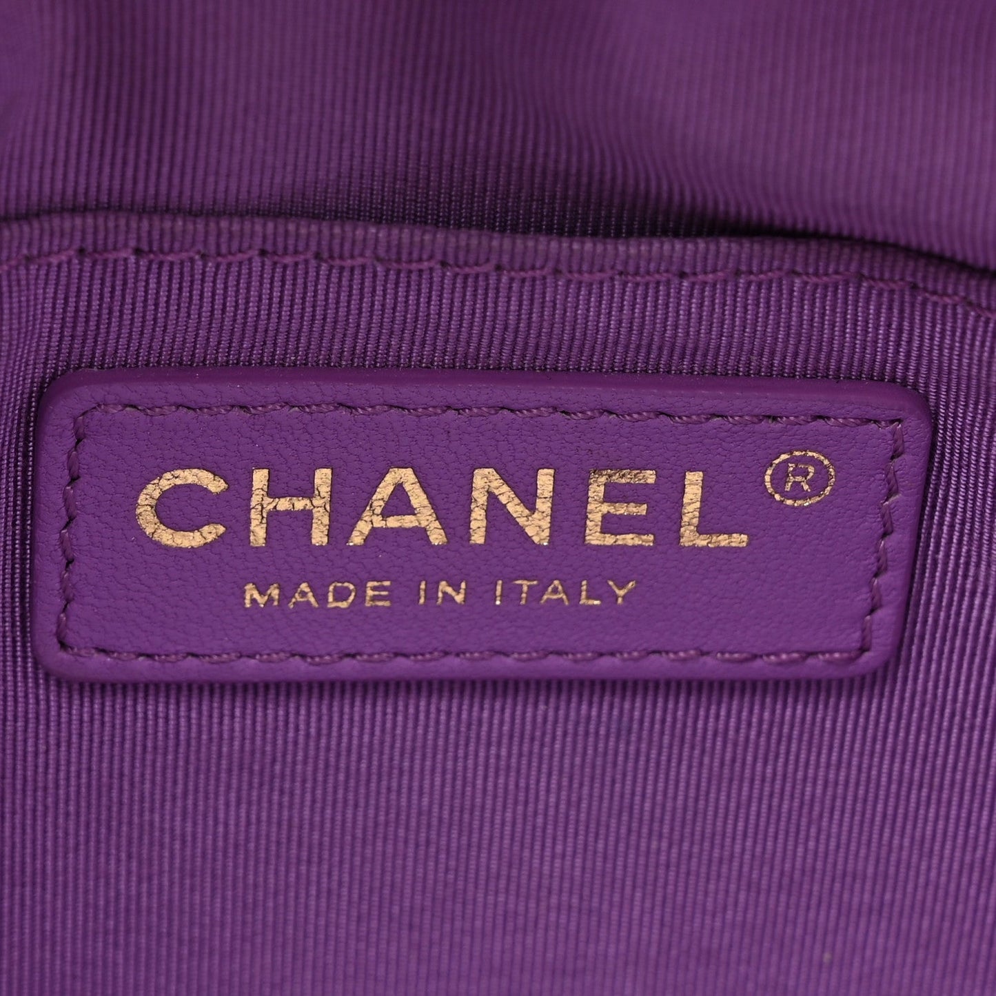 Chanel Lambskin Quilted Waist Belt Bag Purple