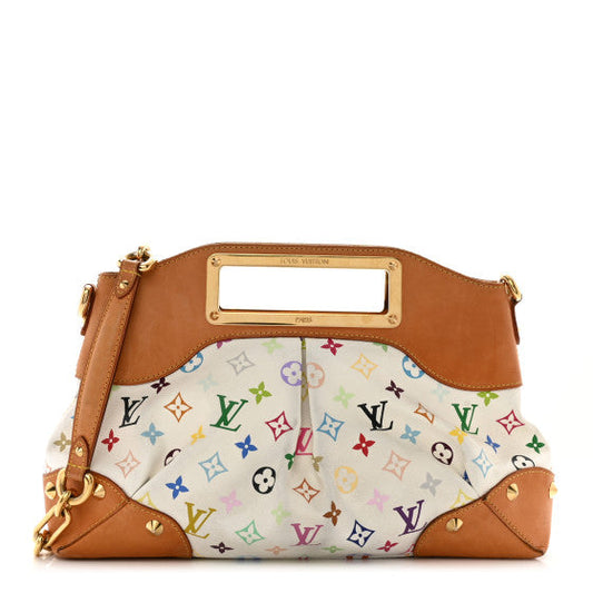 Louis Vuitton Monogram Multicolor Judy MM White