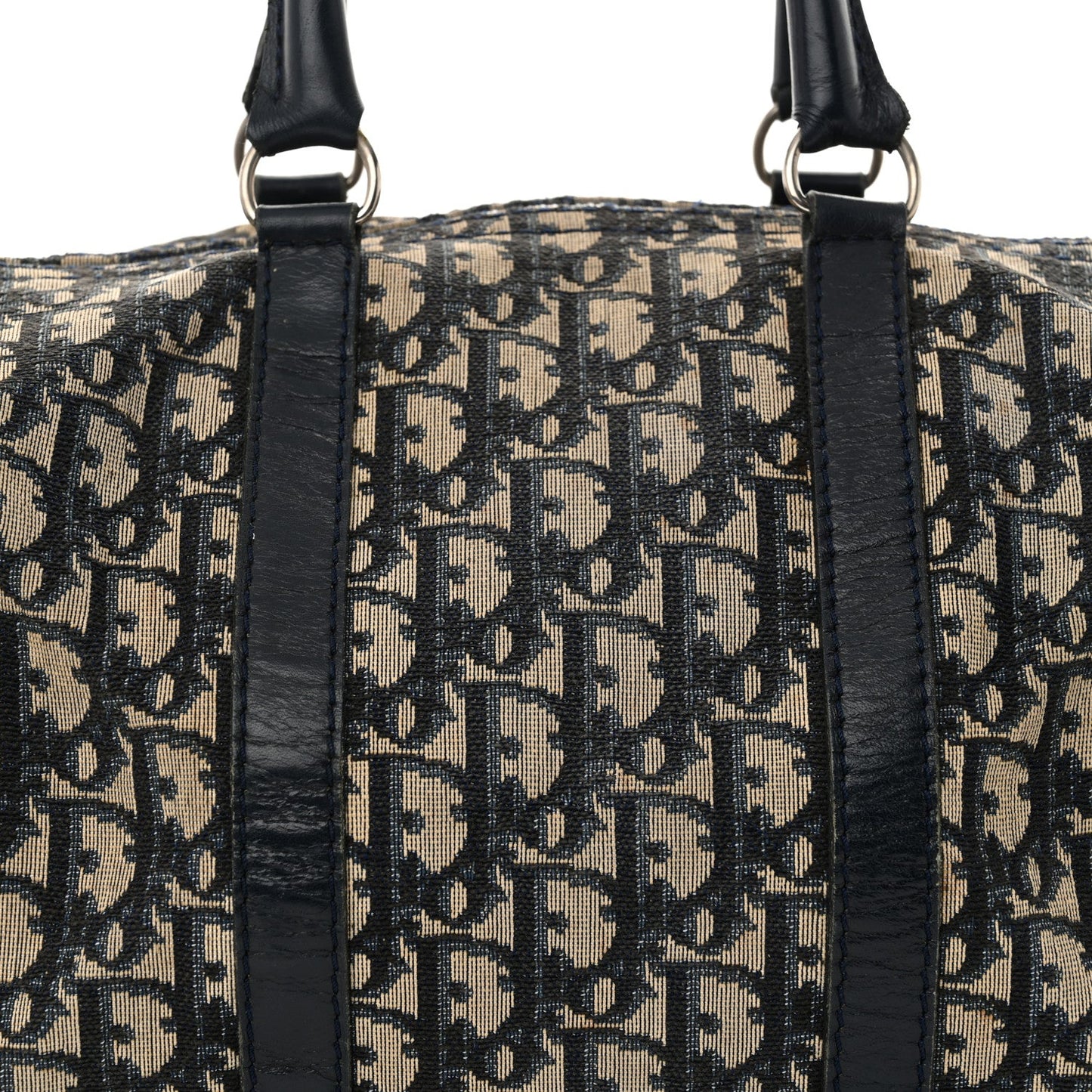 Christian Dior Monogram Boston Navy Blue