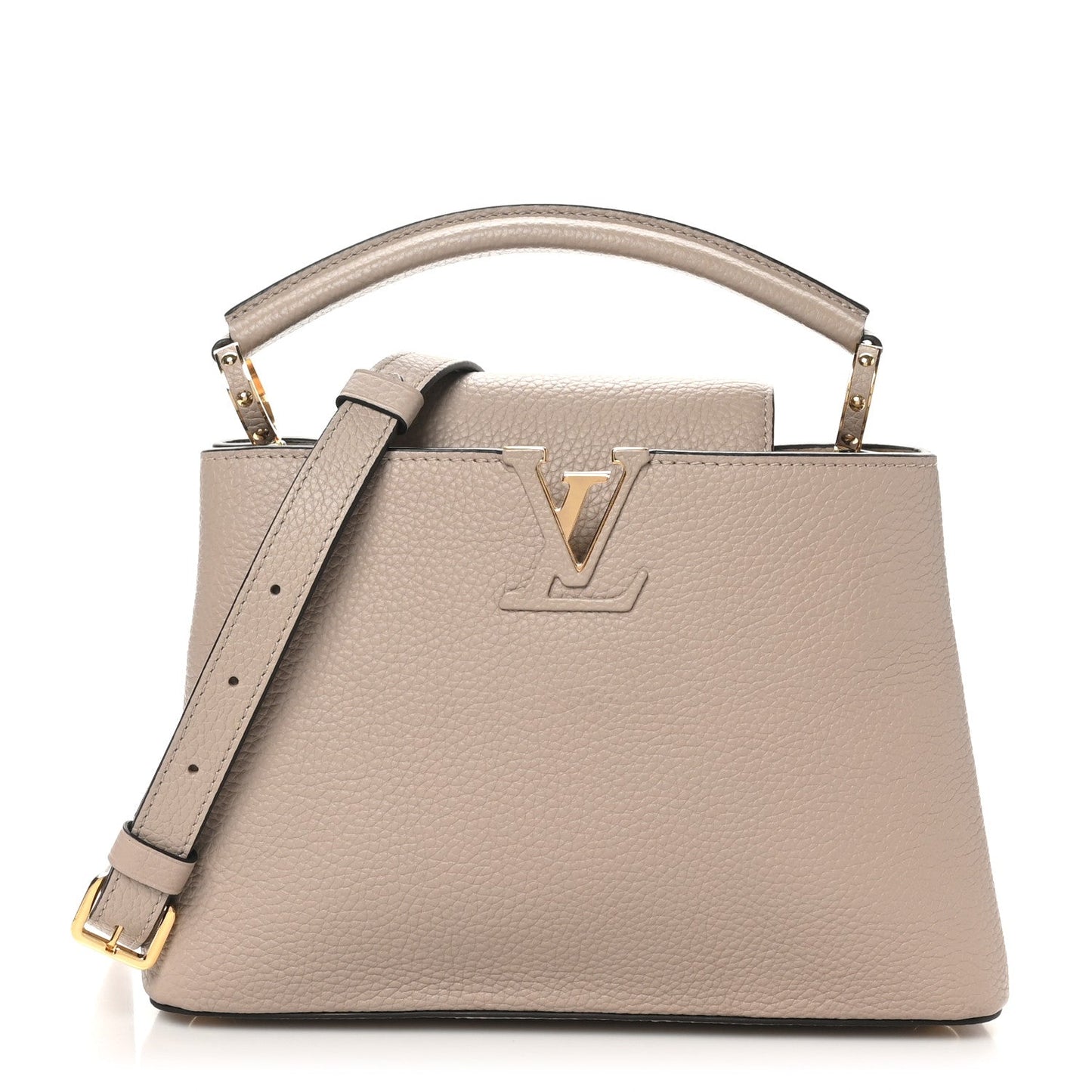 Louis Vuitton Taurillon Capucines BB Galet