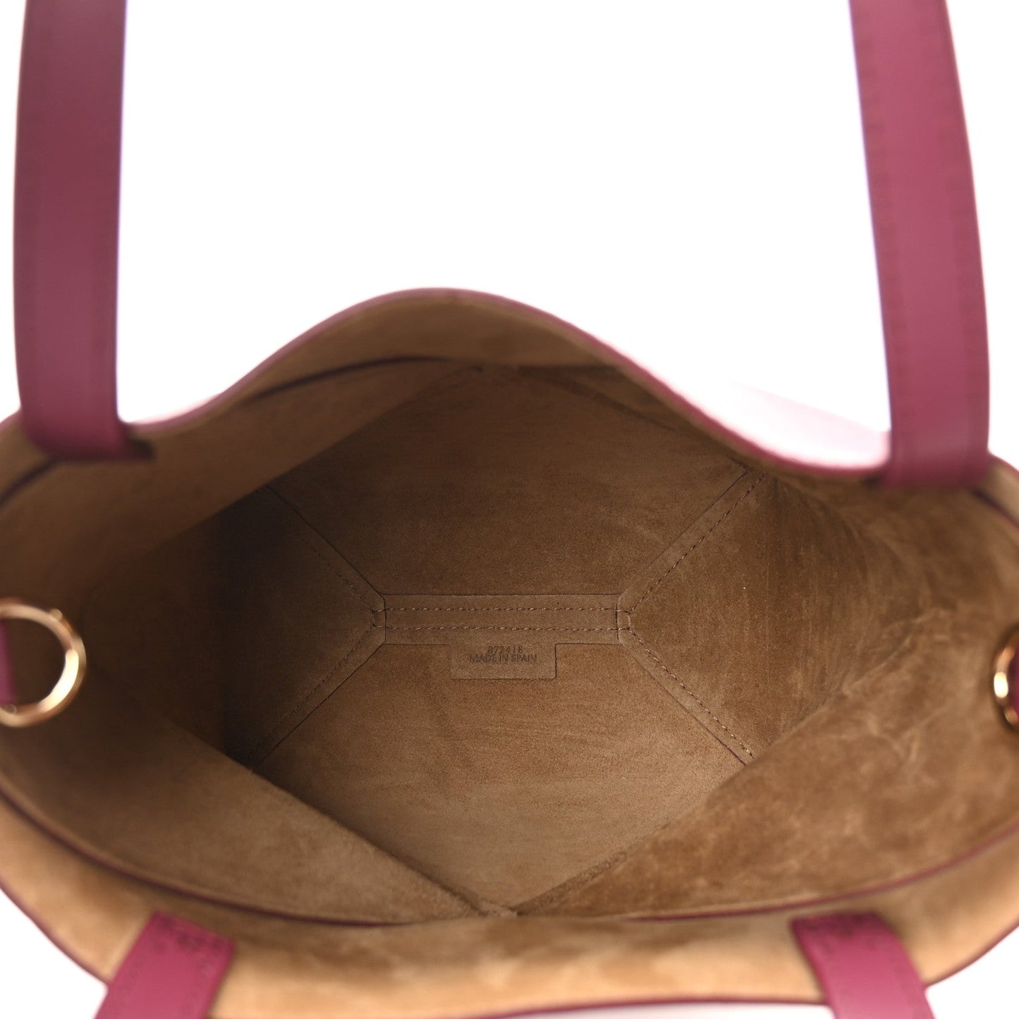 Loewe Shiny Calfskin Mini Puzzle Fold Tote Crimson