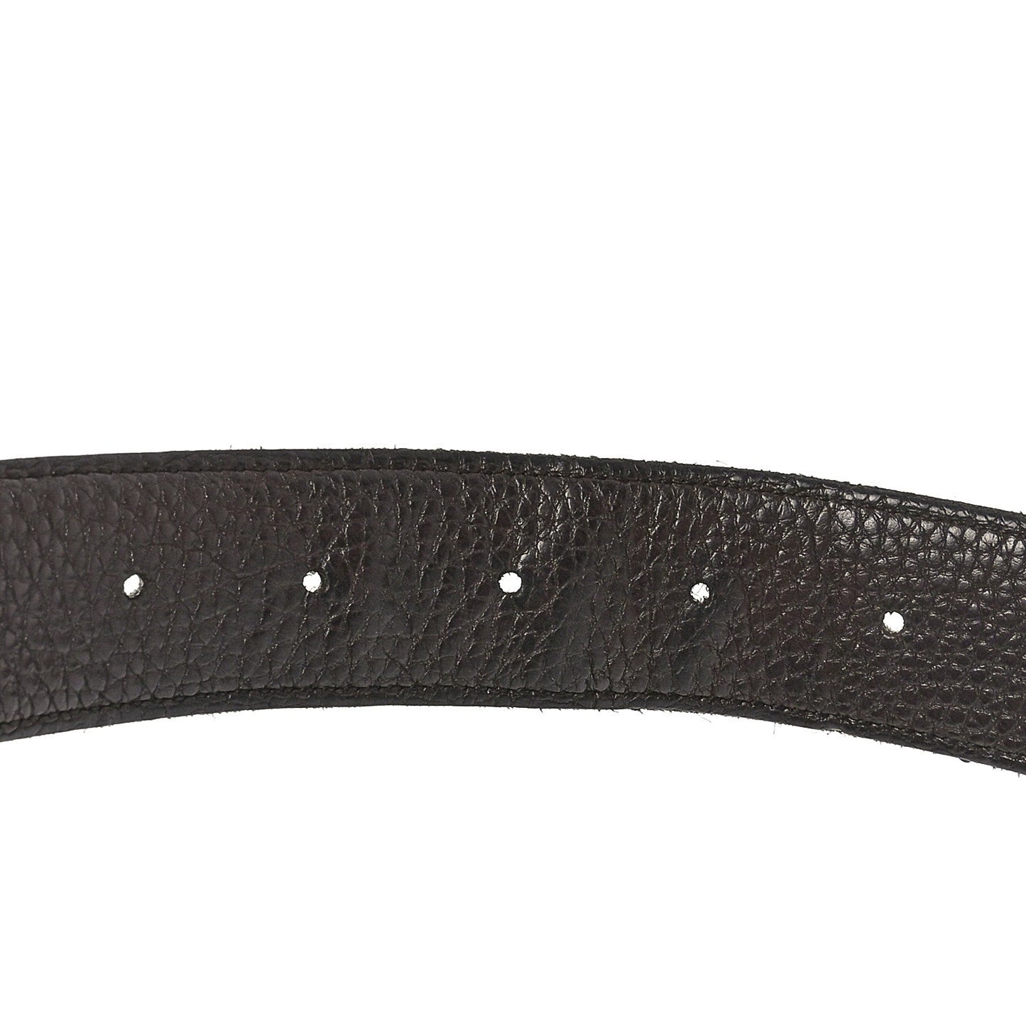 Hermes Box Togo 32mm H Belt 90 36 Black Chocolate