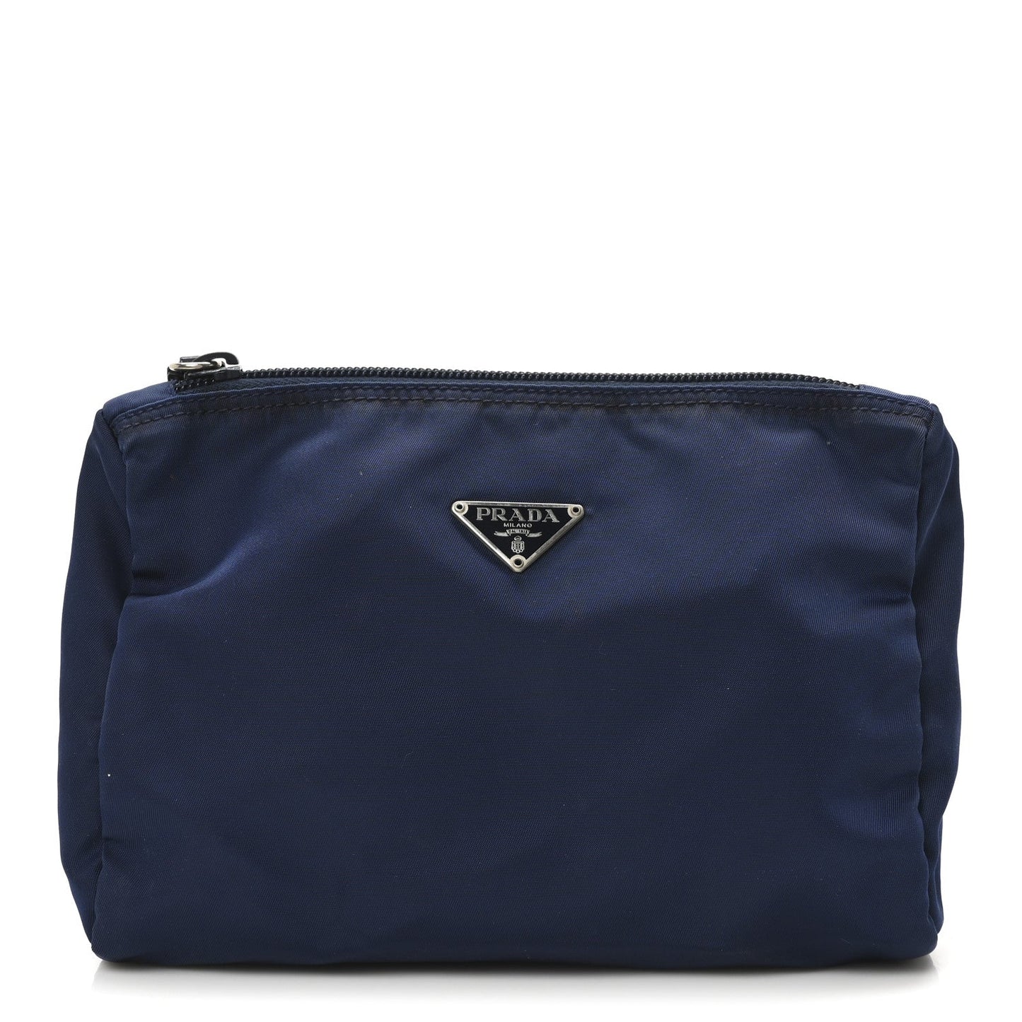 Prada Nylon Vela Cosmetic Pouch Baltico