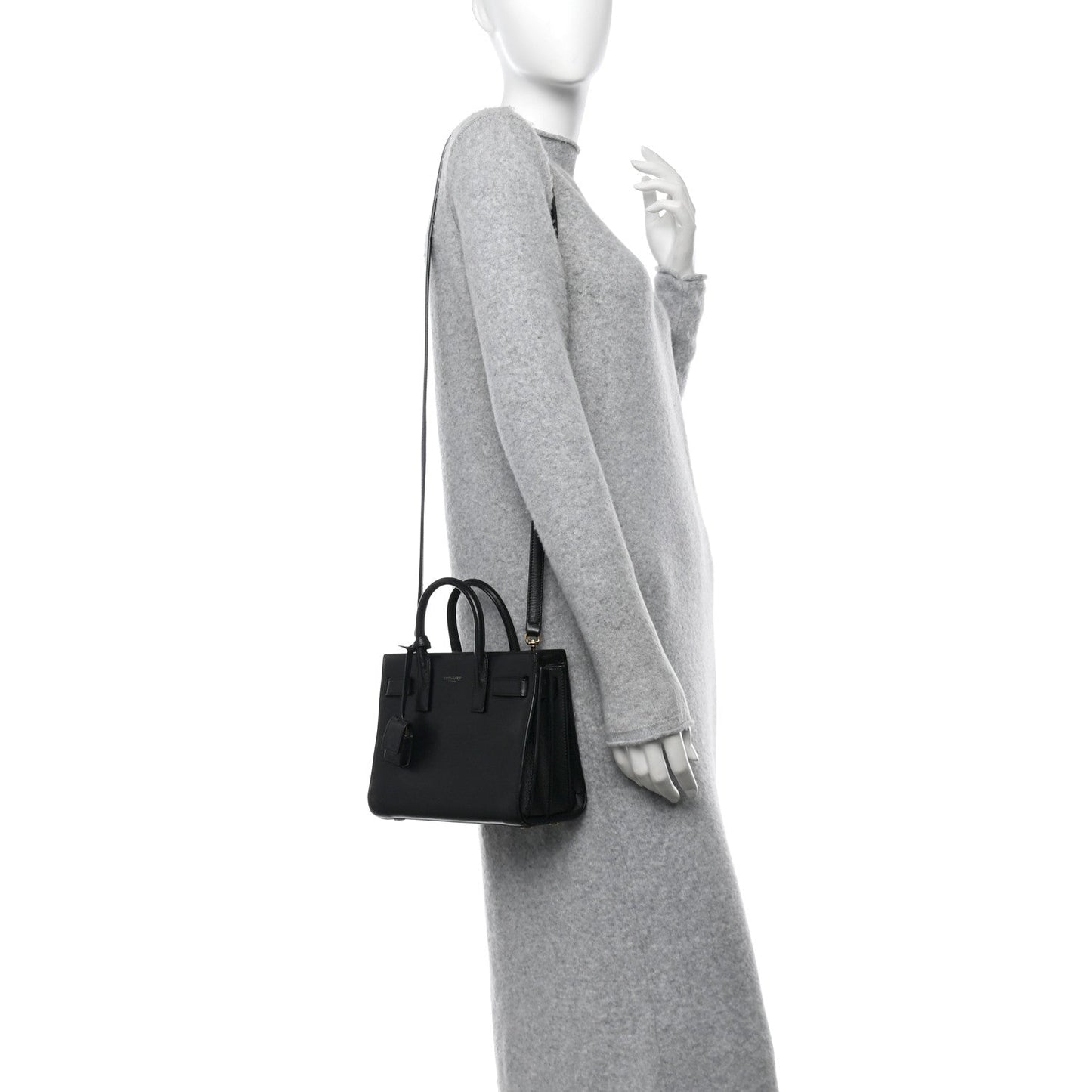 Saint Laurent Calfskin Nano Sac De Jour Black