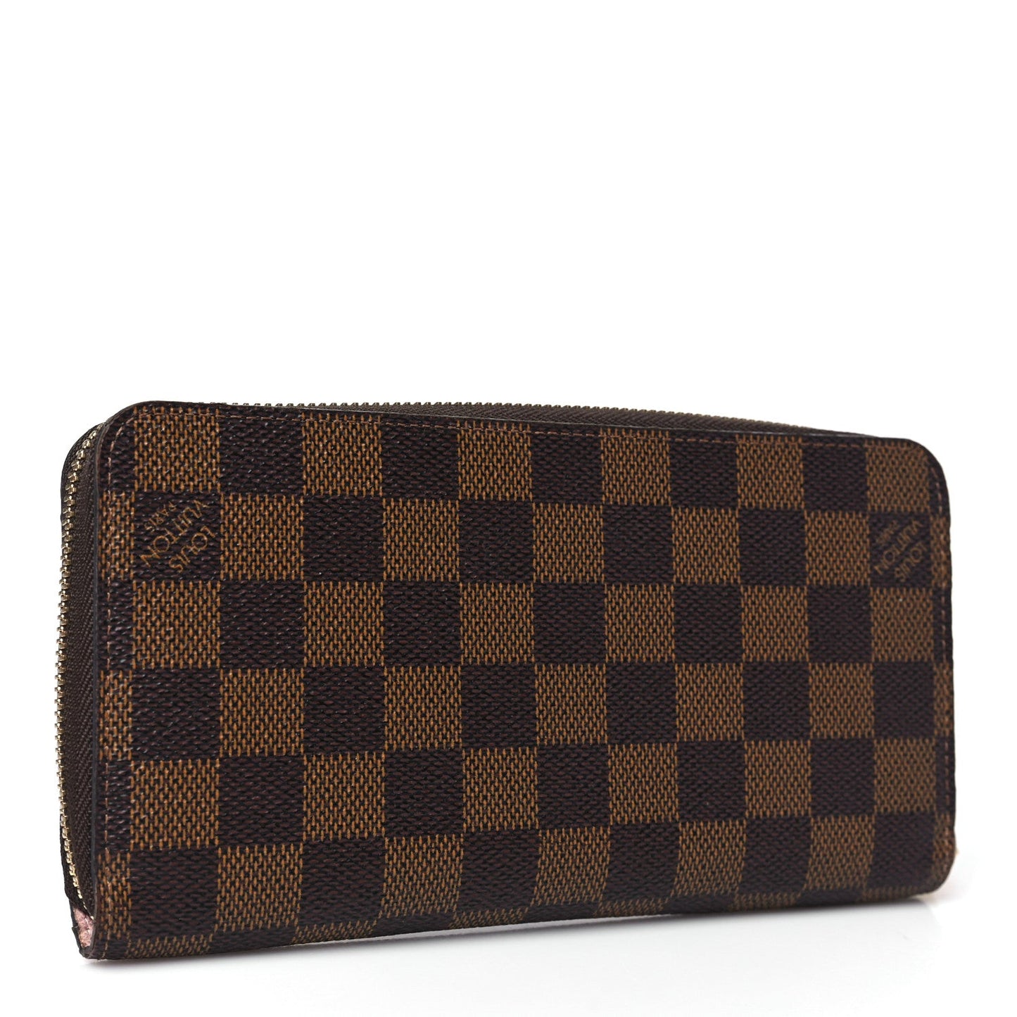 Louis Vuitton Damier Ebene Zippy Wallet Rose Ballerine
