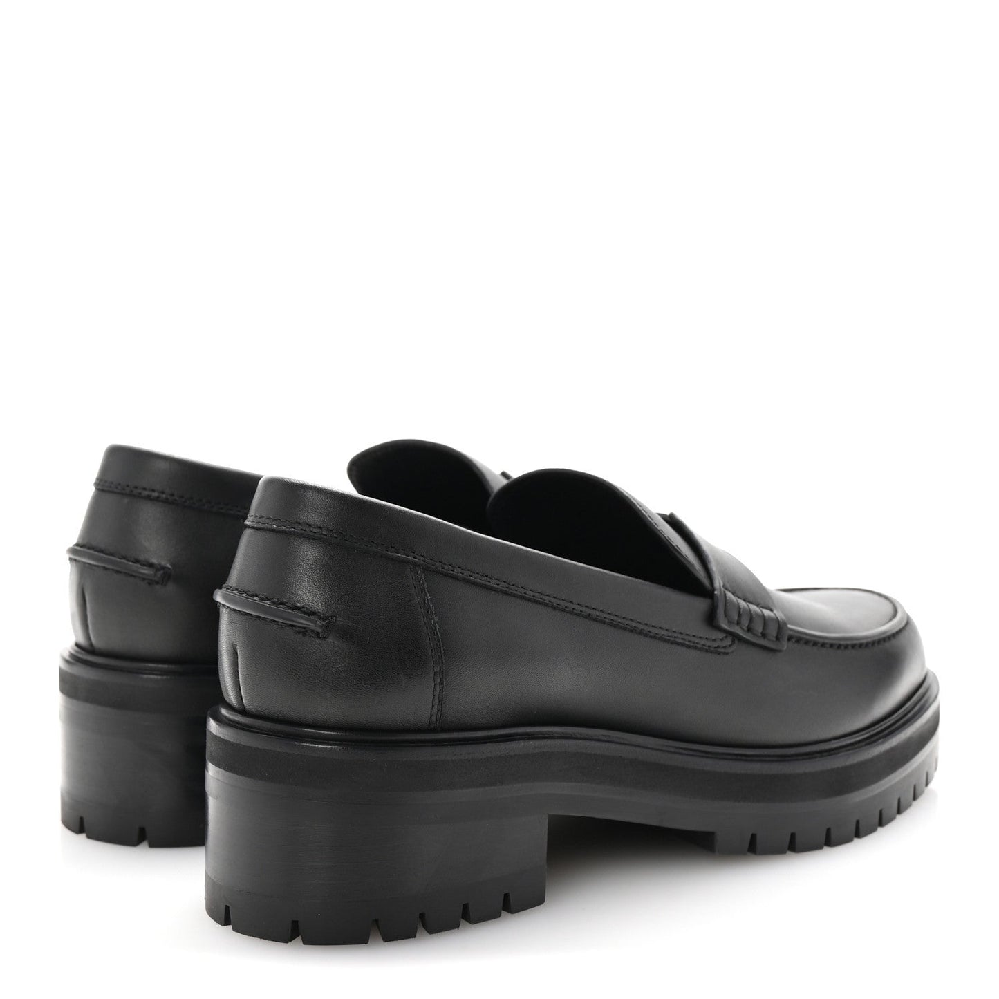 Hermes Calfskin Ivy Loafer 38 Black
