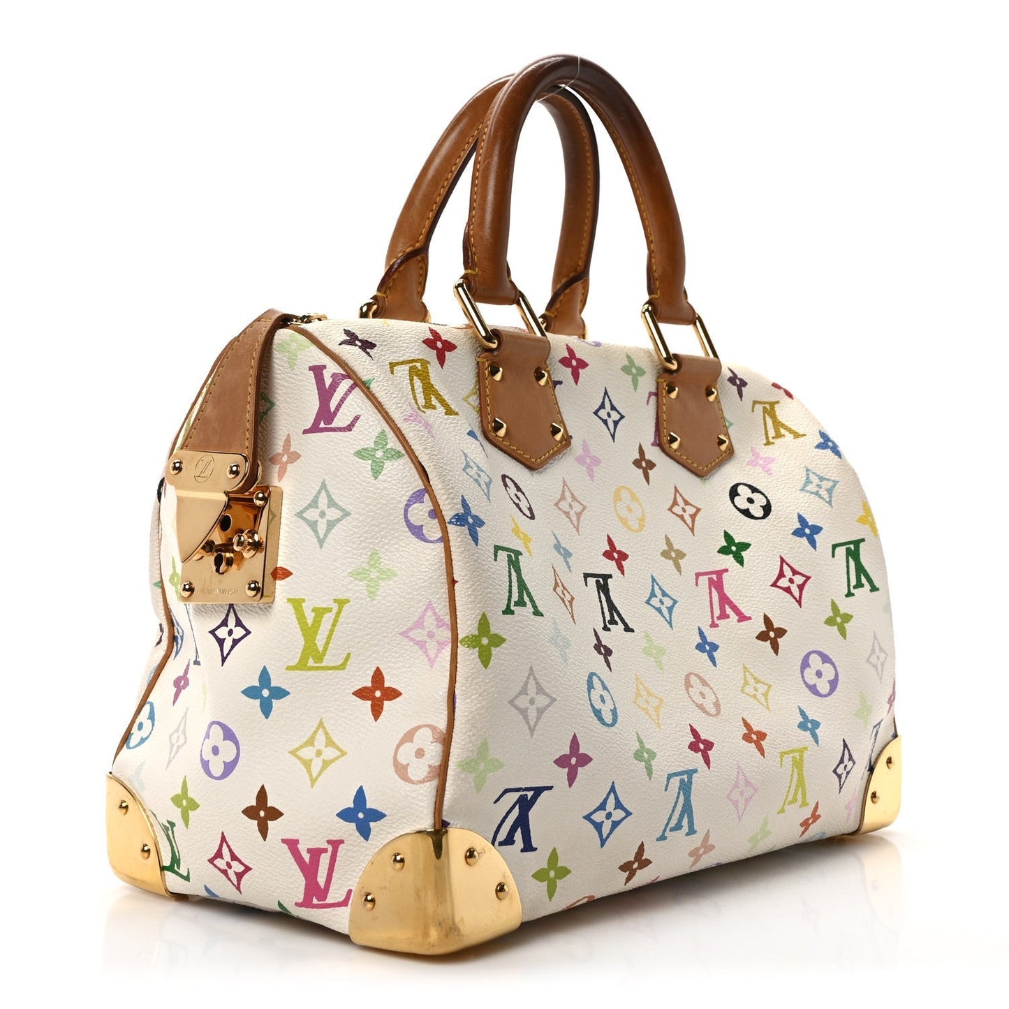 Louis Vuitton Monogram Speedy 30 White