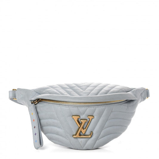 Louis Vuitton Calfskin New Wave Bumbag Porcelain Blue