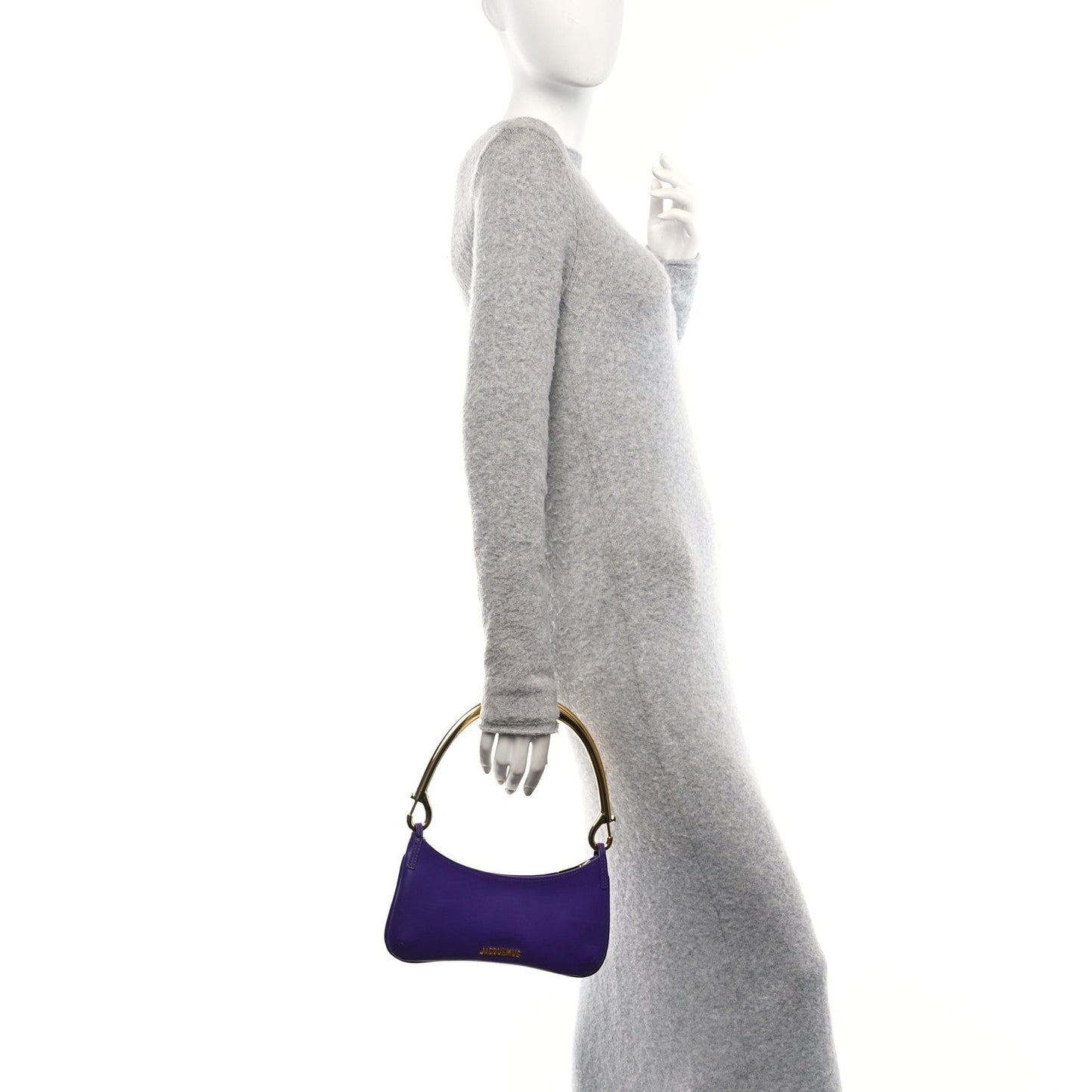 Jacquemus Smooth Calfskin Le Bisou Mousqueton Purple