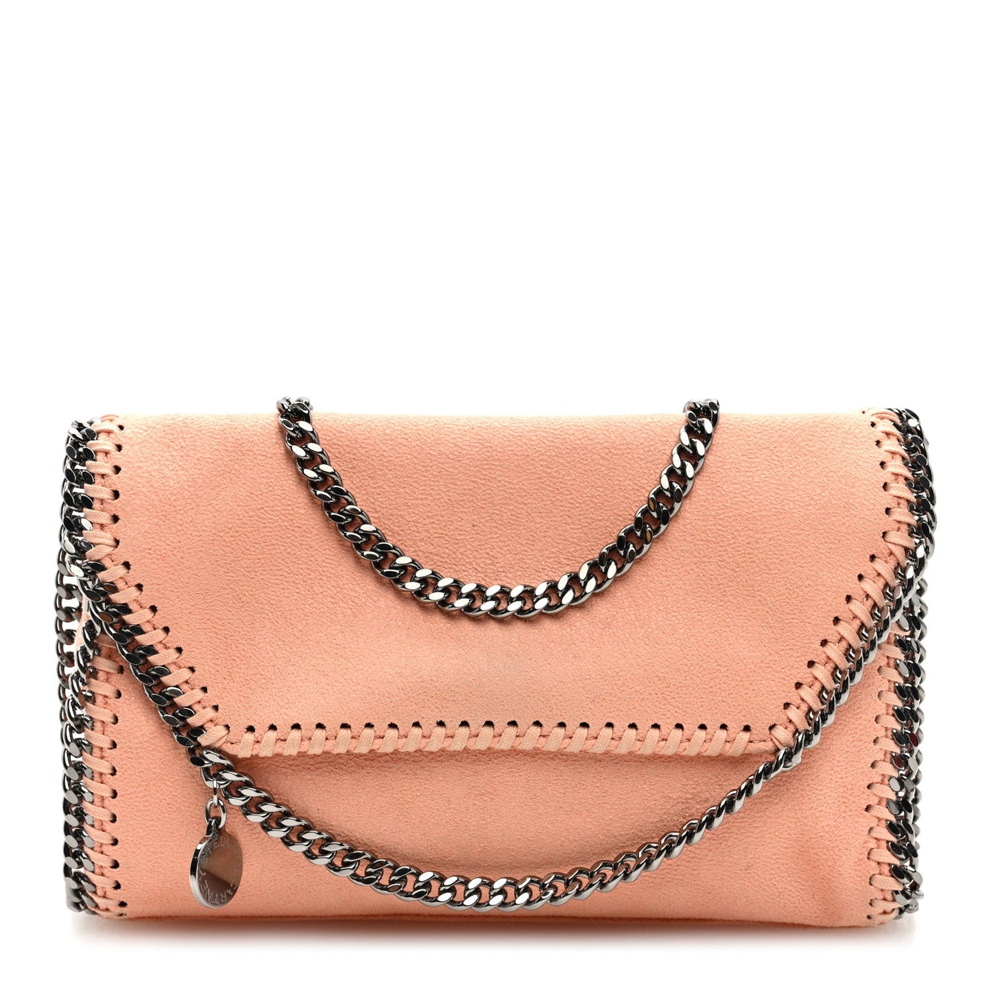 Stella McCartney Shaggy Deer Mini Falabella Crossbody Bag Pink