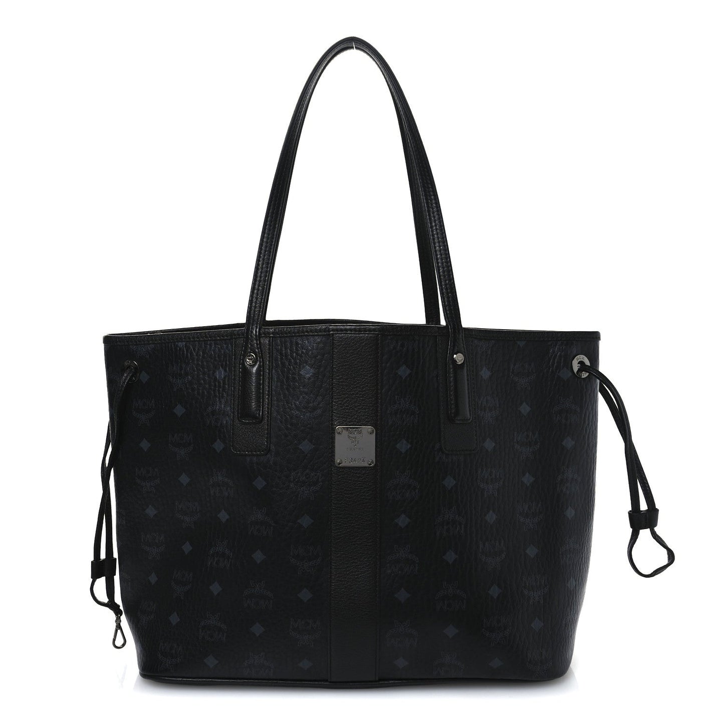 MCM MCM Visetos Medium Liz Reversible Shopper Tote Black