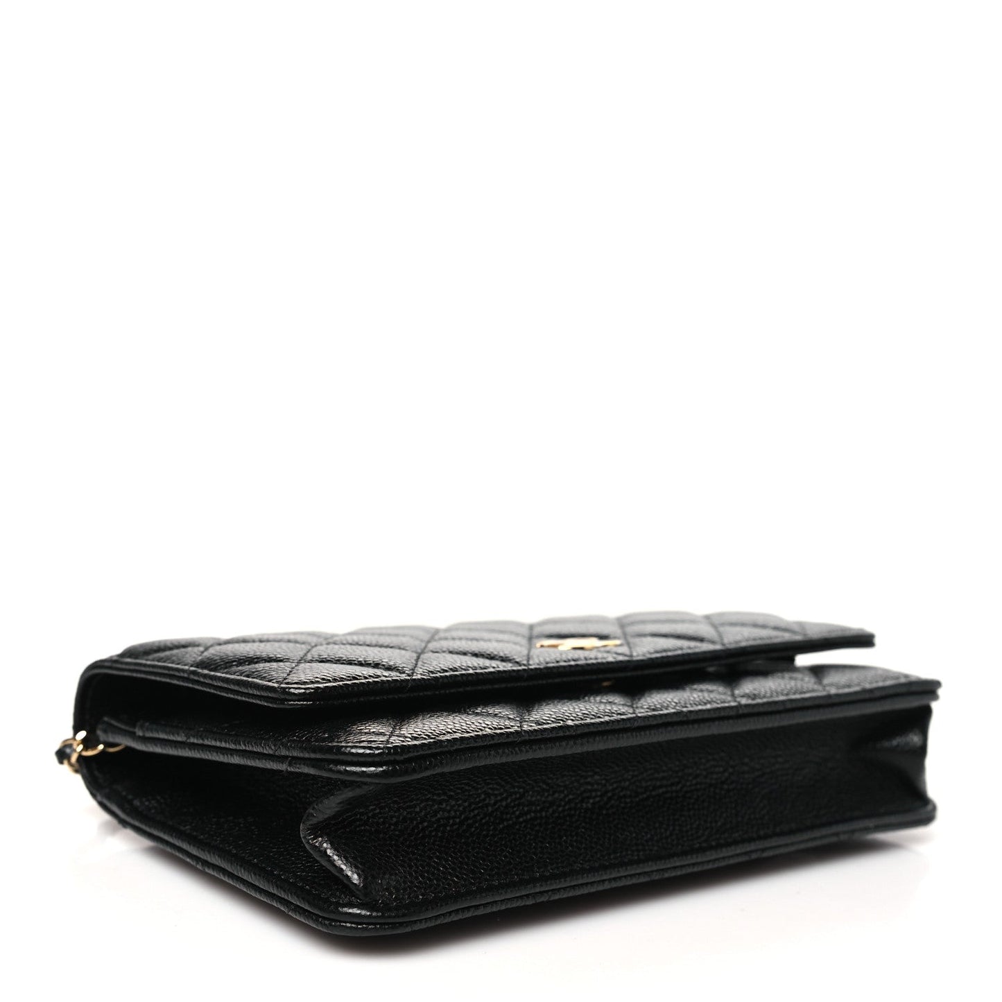 Chanel Caviar Quilted Miss Coco Wallet On Chain WOC Black