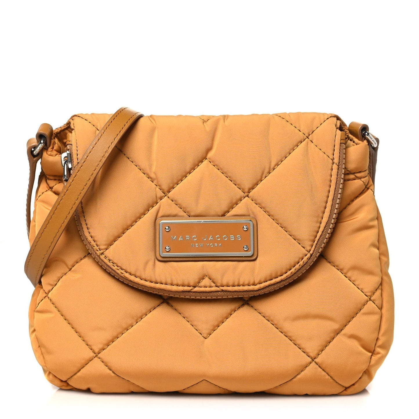 Marc Jacobs Quilted Pouch Messenger Bag Yellow