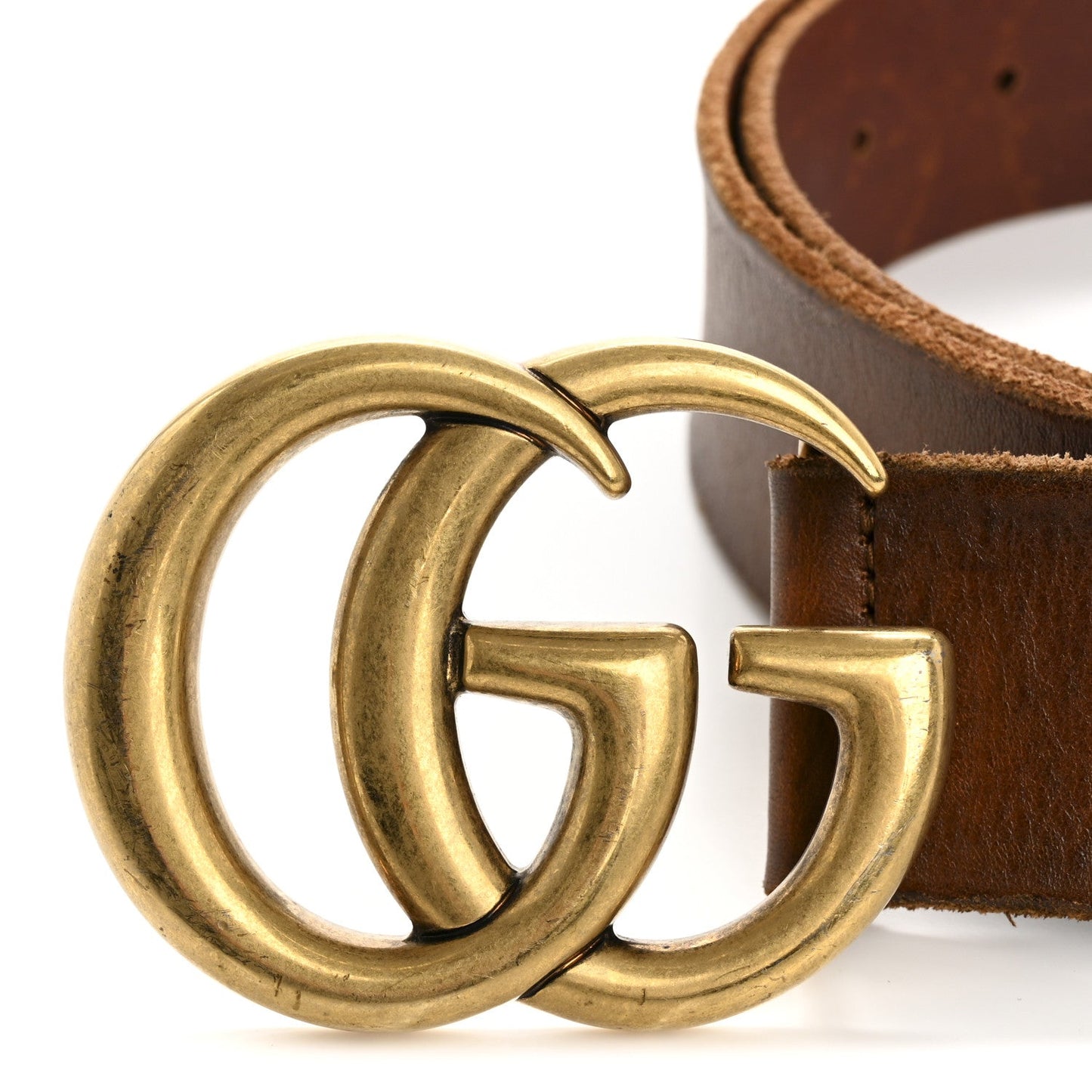 Gucci Faded Calfskin Double G 40mm Belt 90 36 Cuir