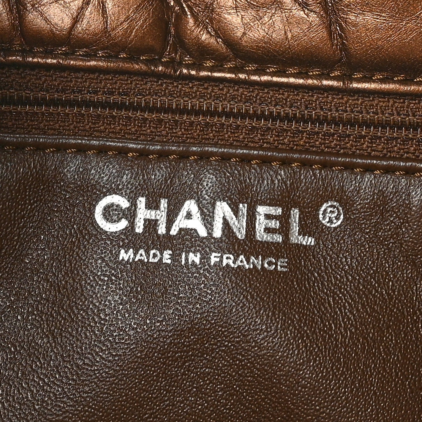 Chanel Aged Calfskin Reissue 2.55 Tote Bronze